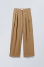Dark Beige - Hazel Lyocell Trousers - 0