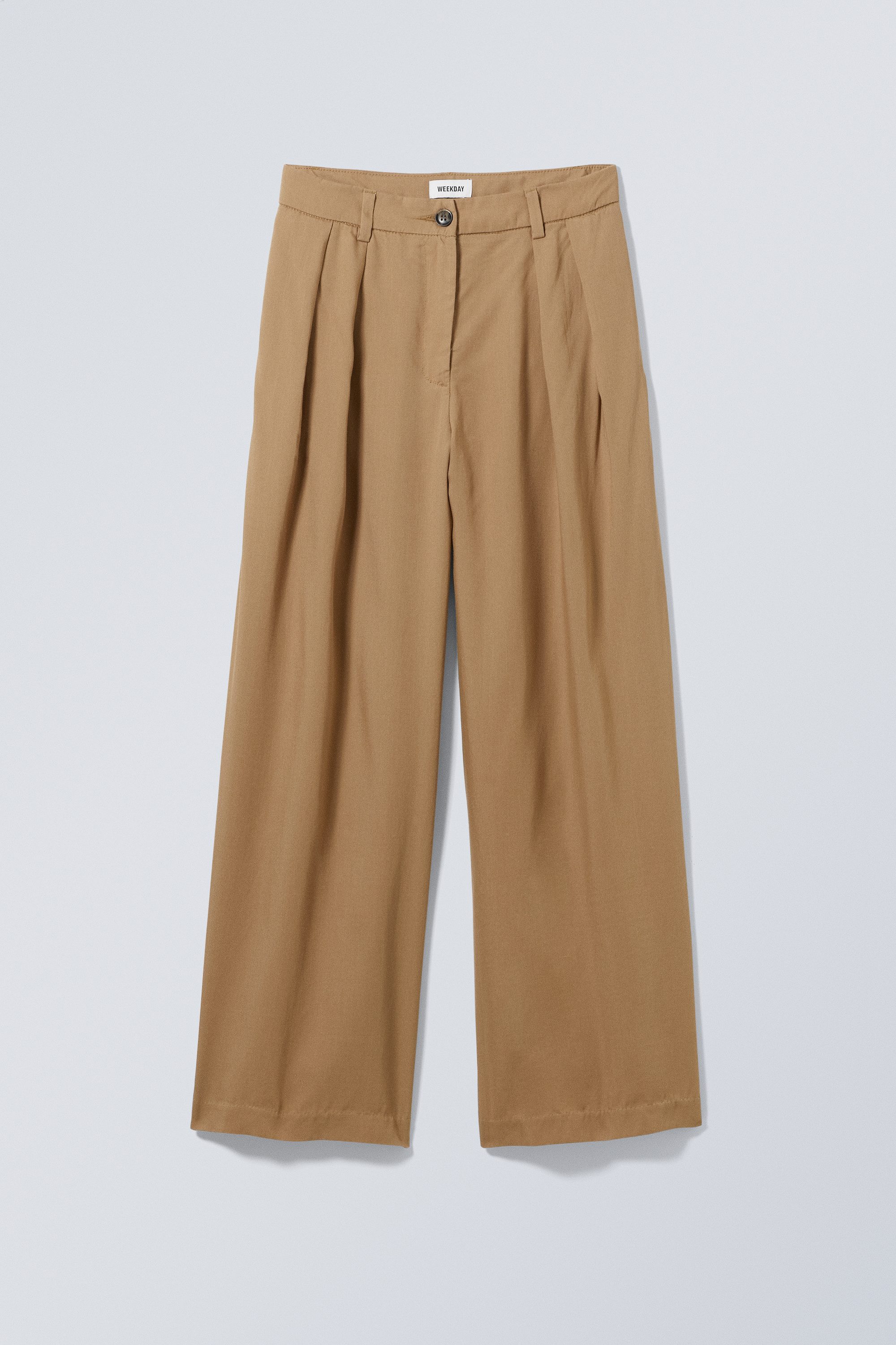 hazel lyocell trousers - Dark Beige | Weekday GB