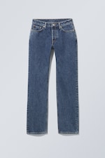 Novel Blue - Lichtblauw - Pin Mid Rise Regular Straight Jeans - 0