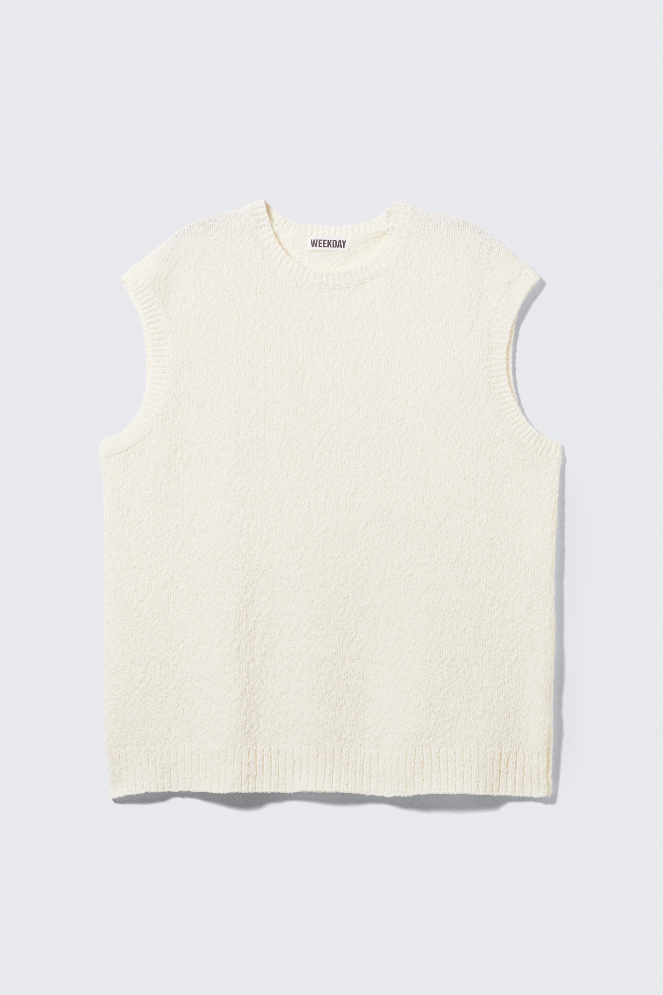 Off-white - Boxy Textured Knitted Vest - 1