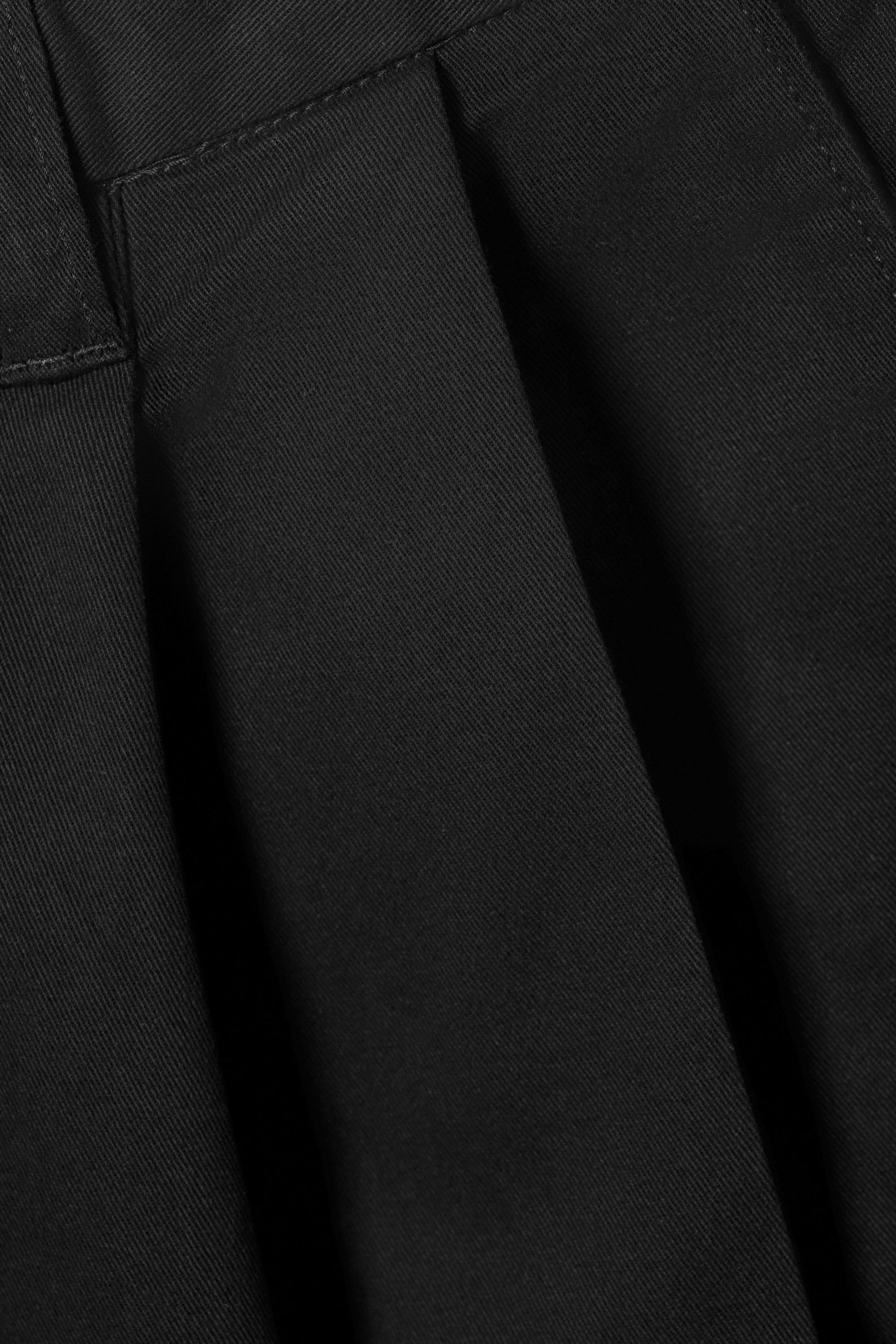 Svart - Otis lediga chinos i bomullstwill med veck - 2