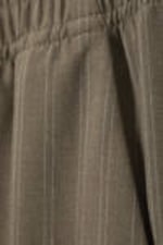 Dark Mole - Stripe - Wide Pull On Suiting Trousers - 1