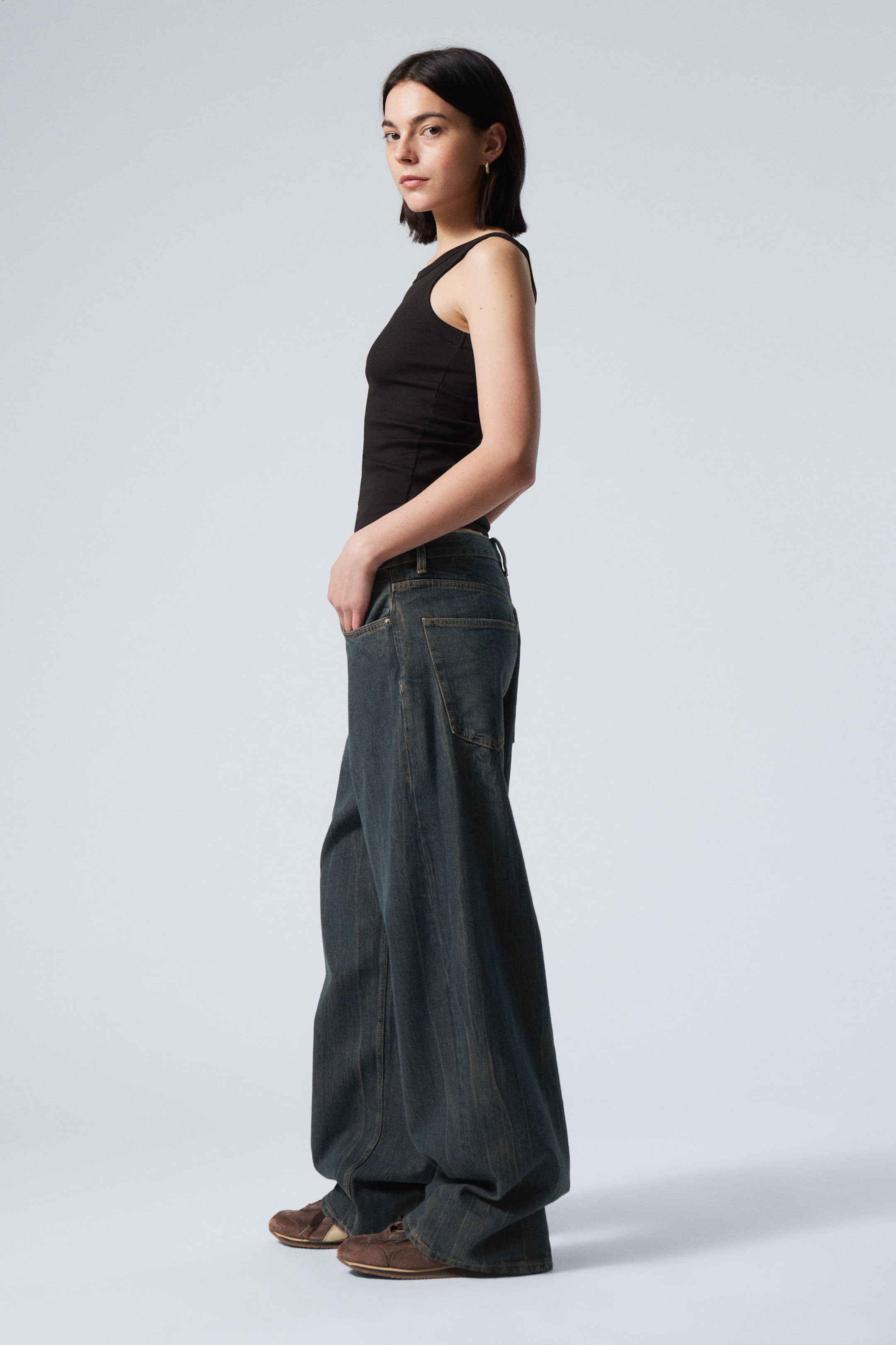 Como Blue - Astro Loose Baggy Leg Jeans - 4