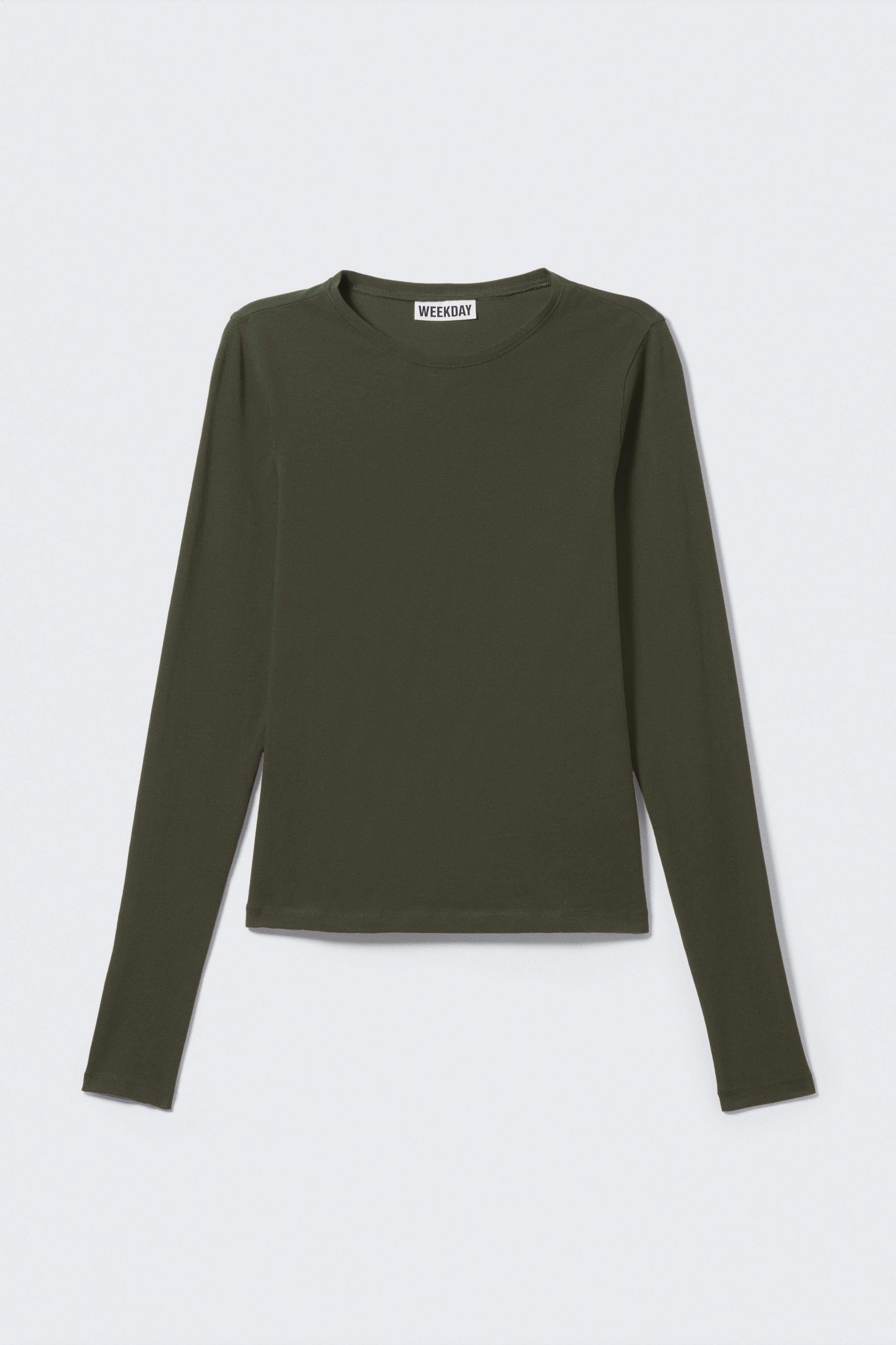 Zobrazit větší obrázek: Slim Fitted Long Sleeve - Tmavá khaki zelená - ŽENY | H&M CZ 4