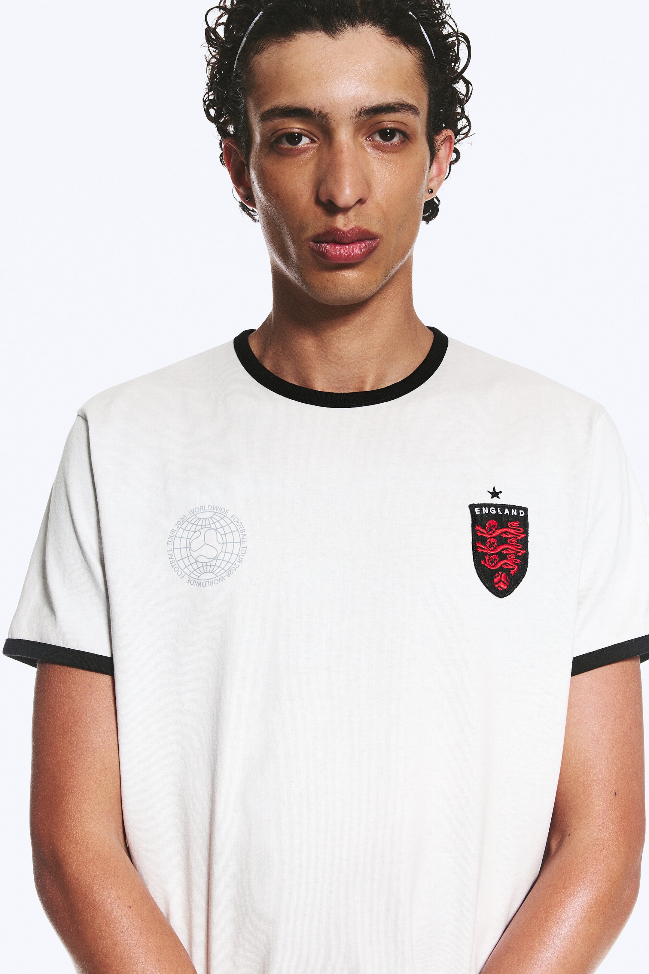 White - TOFFS Slim Fit Football Tee - 2