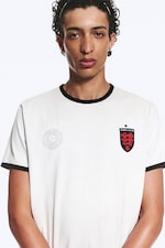 White - TOFFS Slim Fit Football Tee - 1