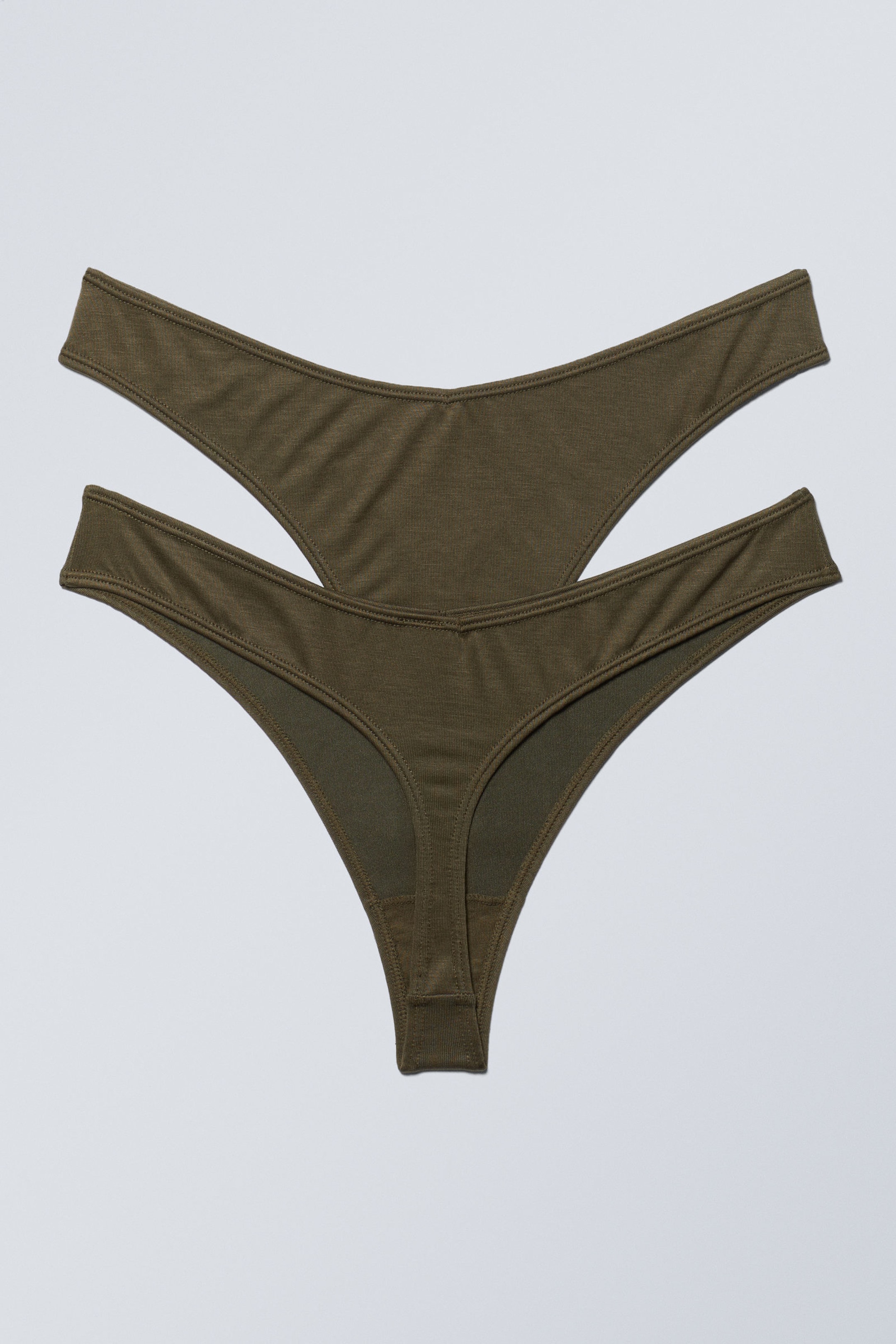 #535143 - 2-pack Low Waist Modal Thongs - 2