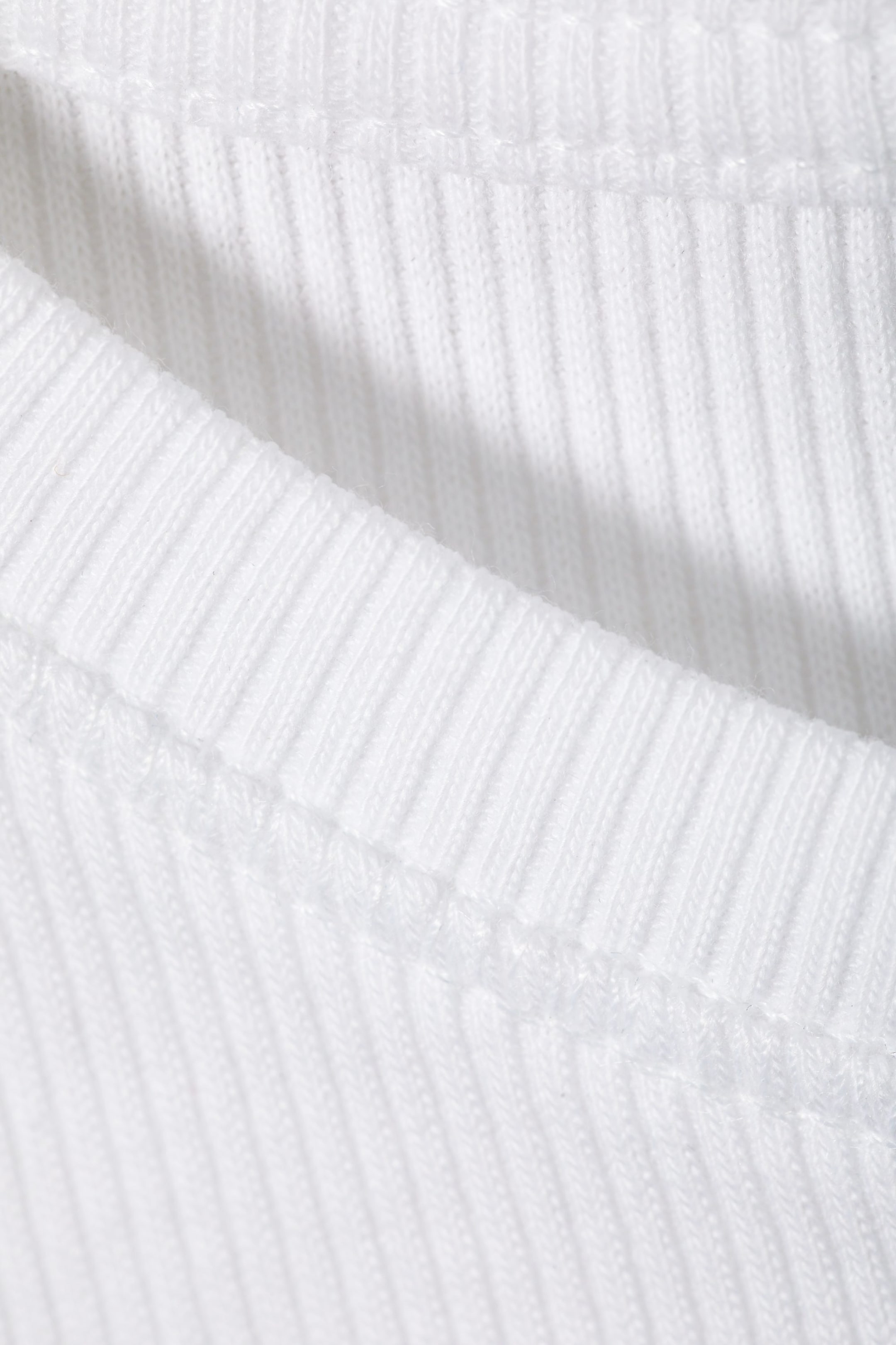 Se større billede: Figursyet T-shirt i Rib - Hvid - DAME | H&M DK 2