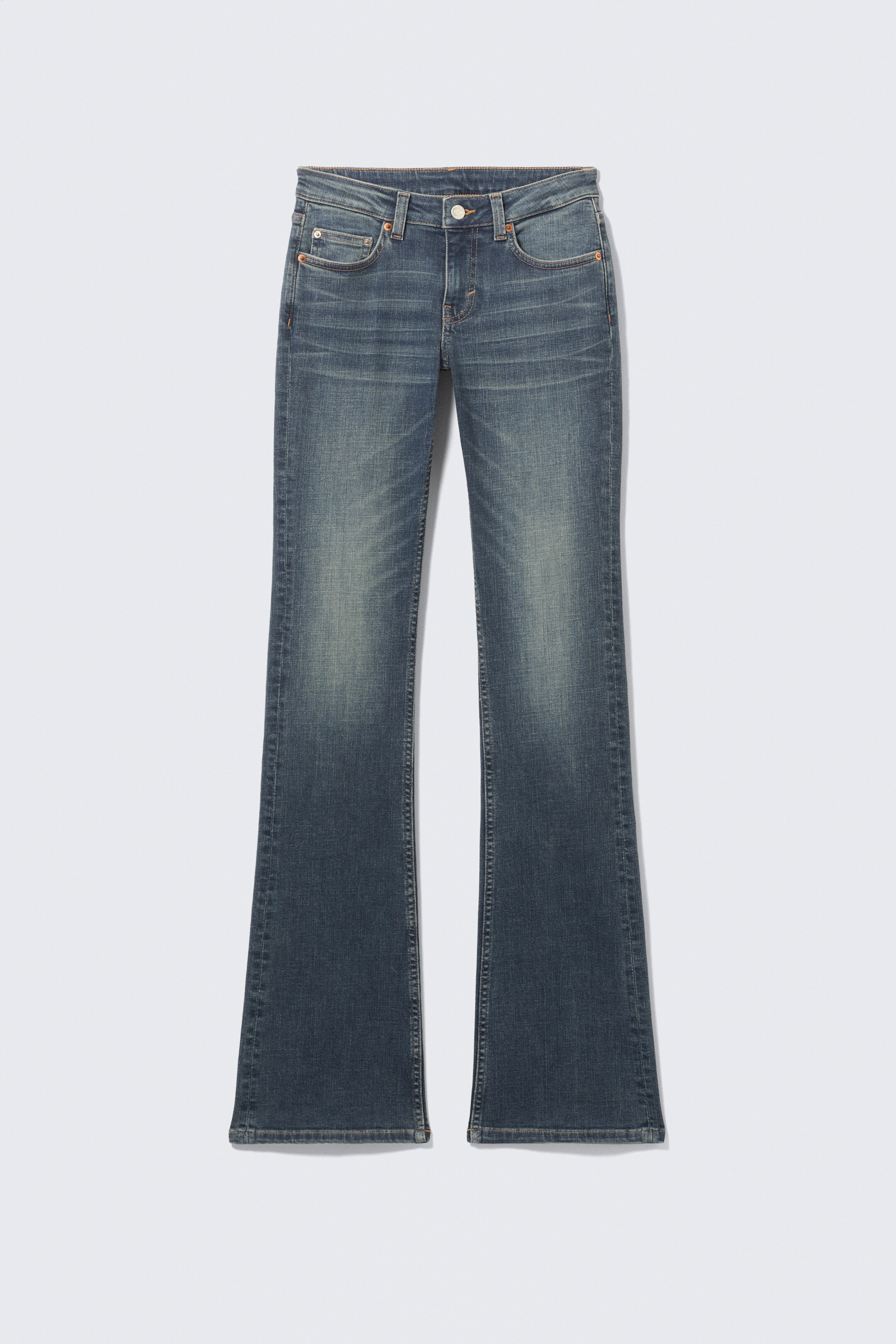 Grösseres Bild ansehen: Luna Low Waist Skinny Bootcut Leg Jeans - Blue Hymn - Mittelblau - DAMEN | H&M CH 1