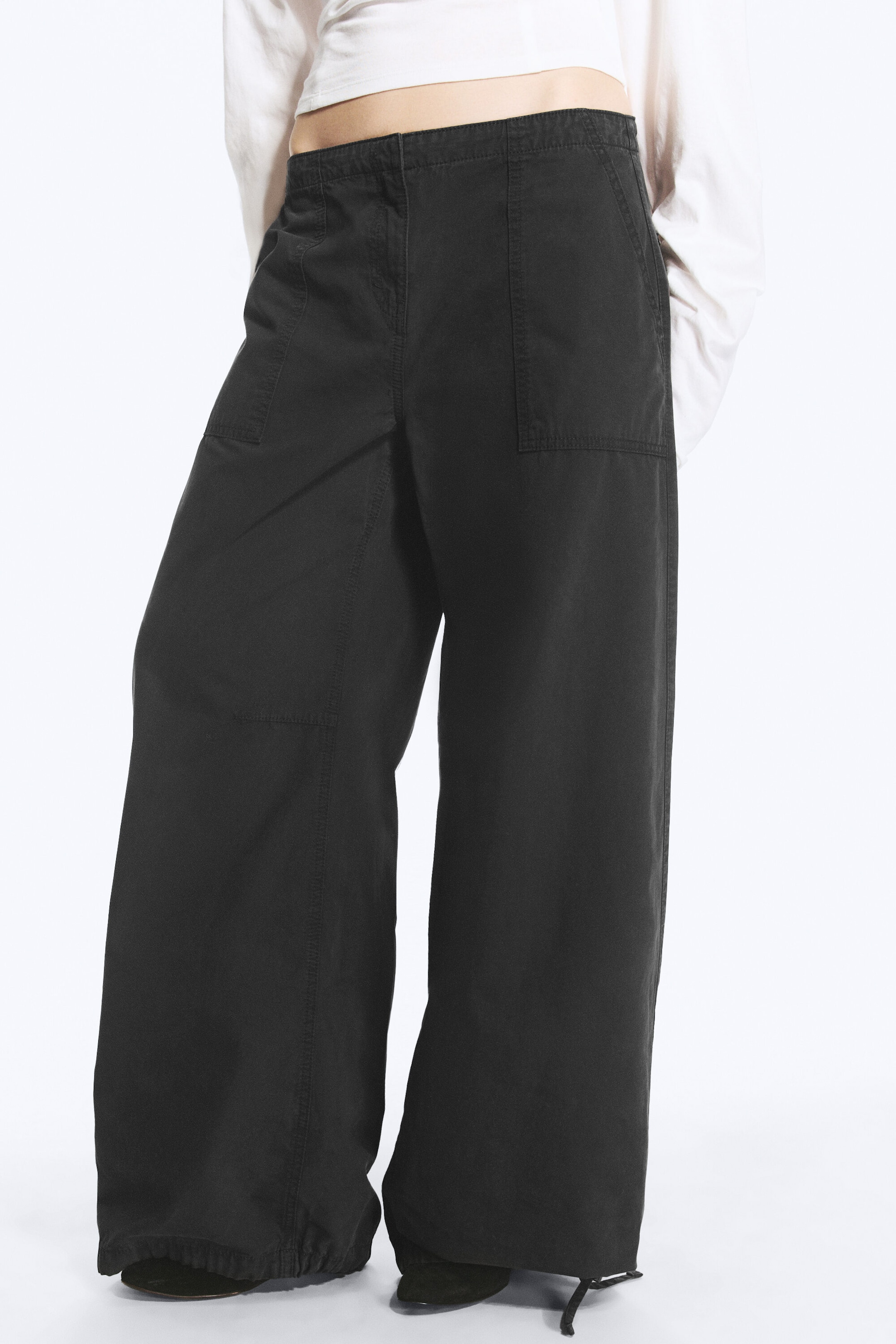 Donkergrijs - Ballonbroek met drawstring - 2
