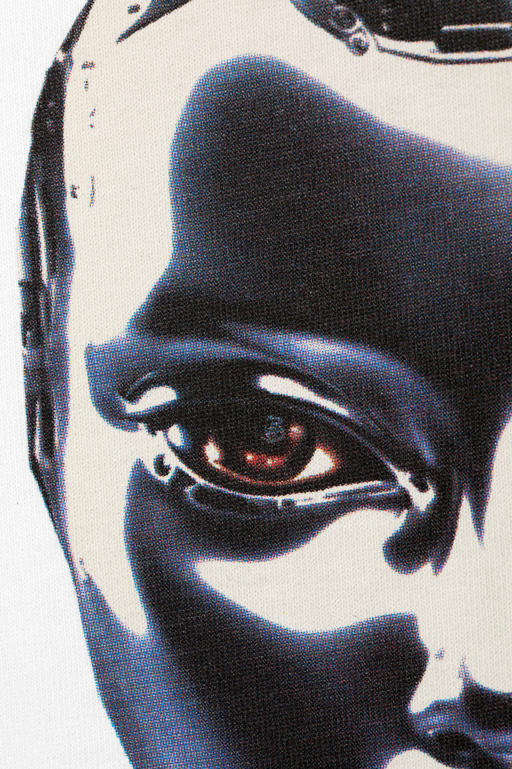 White - Robo Silver Face - En boxig, grafisk t-shirt med tryck - 2