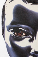 Vit - Robo Silver Face - Boxig t-shirt med tryck - 4