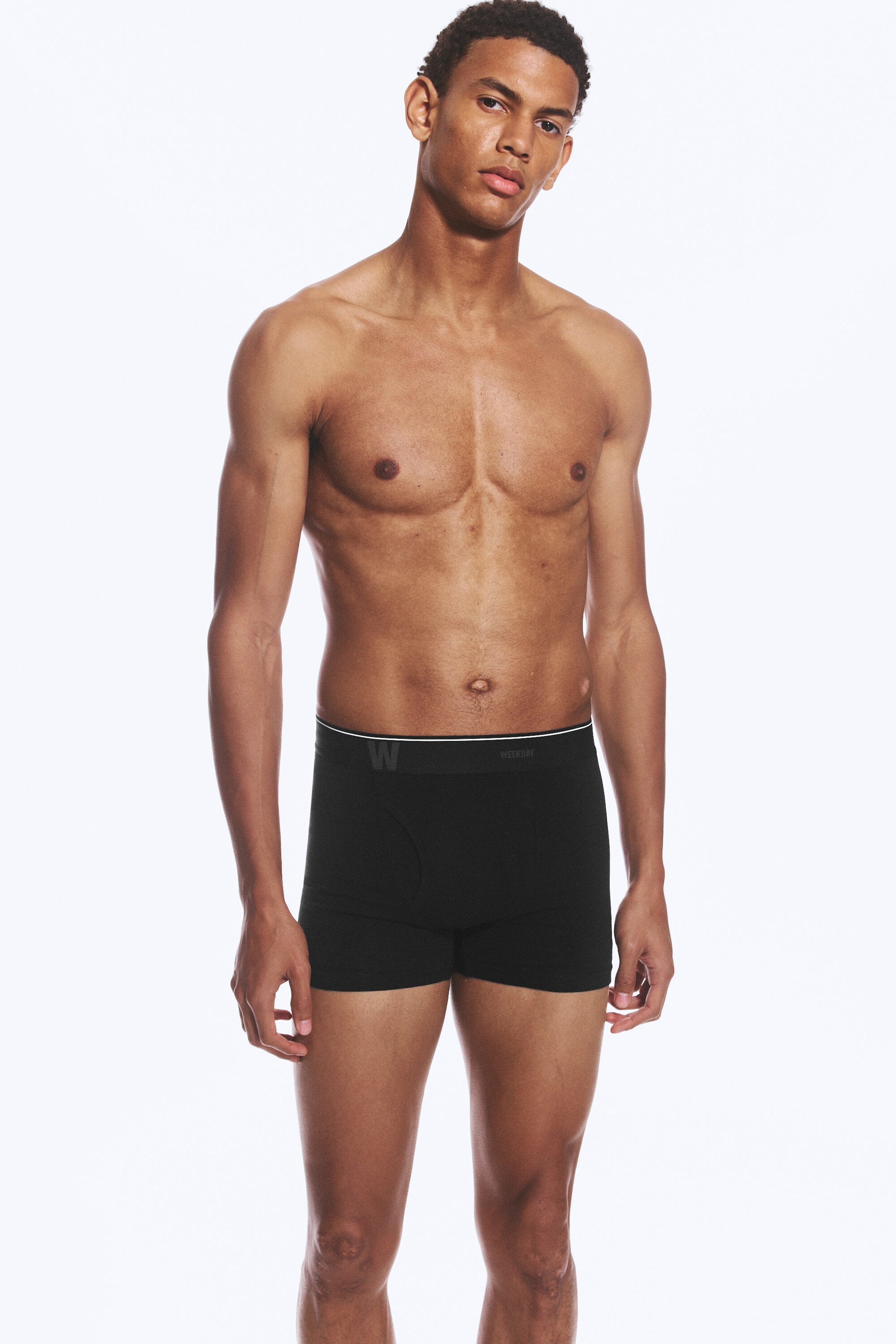 Svart - 3-pakning boksershorts med logo
