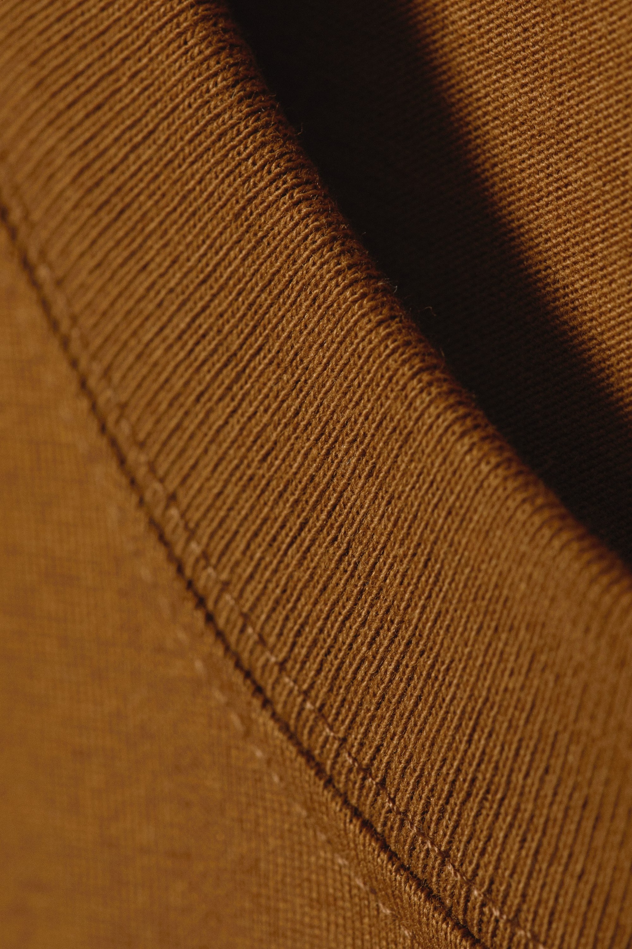 Brown - Oversized Heavyweight T-shirt - 1