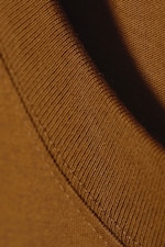 Brown - Oversized Heavyweight T-shirt - 1