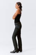 Soil Blue - Brown Stained Blue - Nail Low Rise Slim Straight Leg Jeans - 4