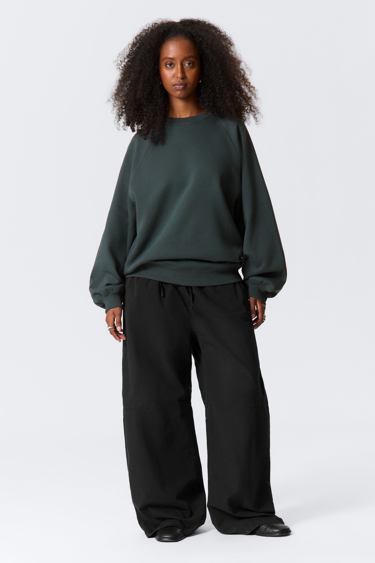 Loose Heavy Sweater - Petrol - 3