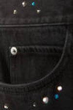 Verblasstes Schwarz - CM x LB Looser Black Crystallised Unisex Jeans - 9
