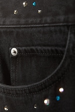Verblasstes Schwarz - CM x LB Looser Black Crystallised Unisex Jeans - 1