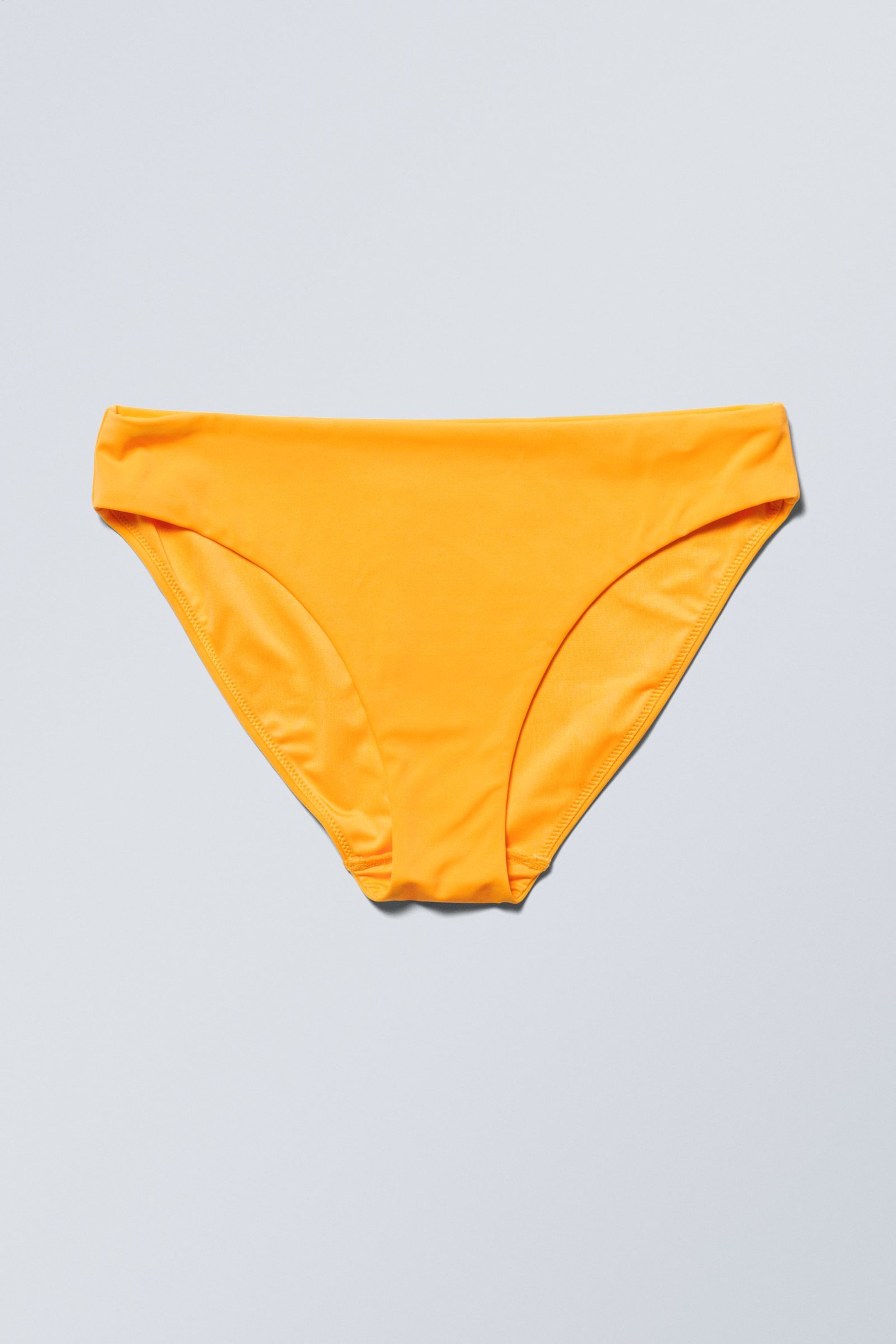 Golden Yellow - Ava Basic Bikini Bottom - 0