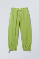 Poppy Green - Alister Tracksuit Parachute Trousers - 0