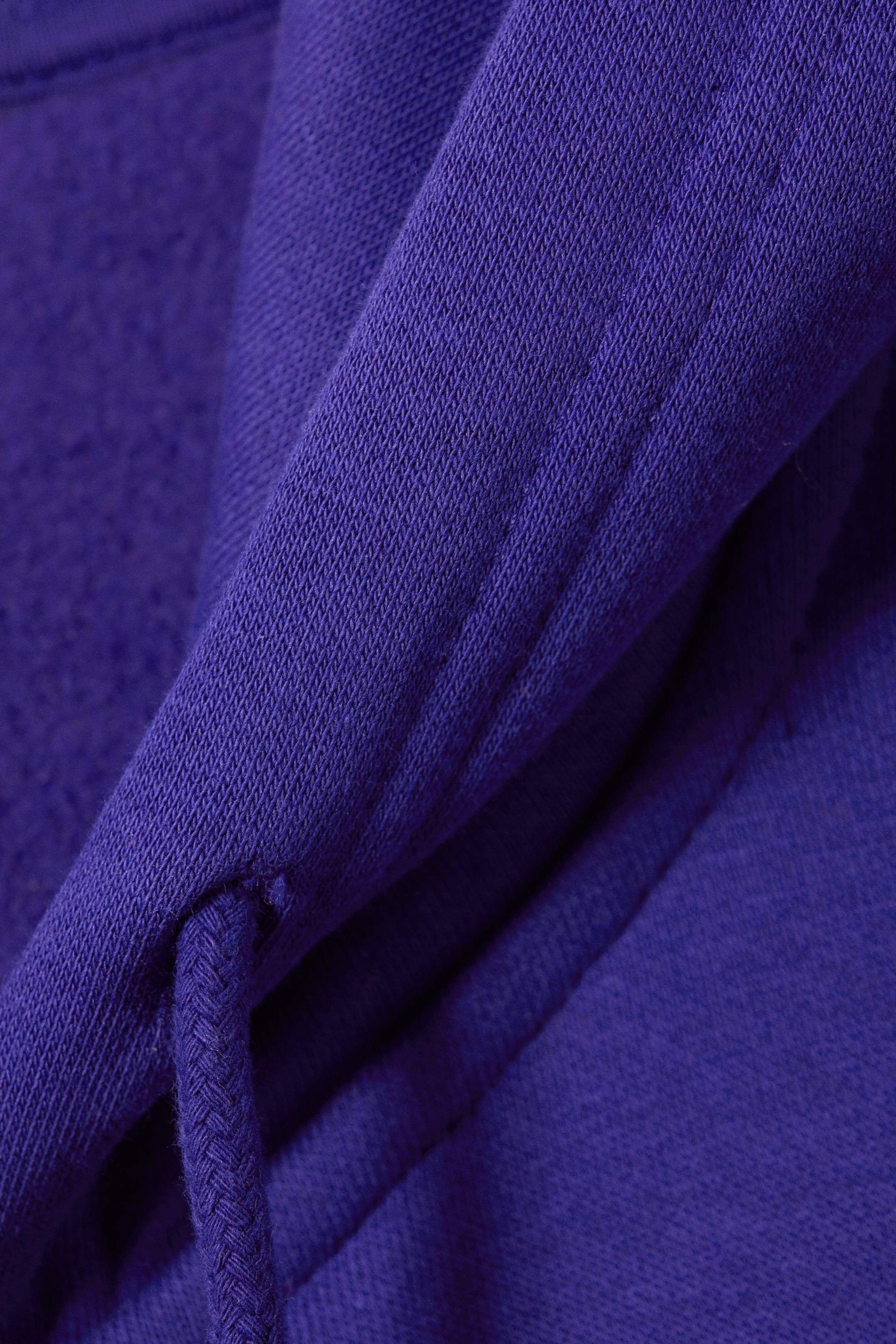 Purple - Oversized Midweight Zip Hoodie - 1