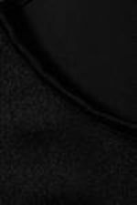 Black - Cut-out Nylon Bodysuit - 2