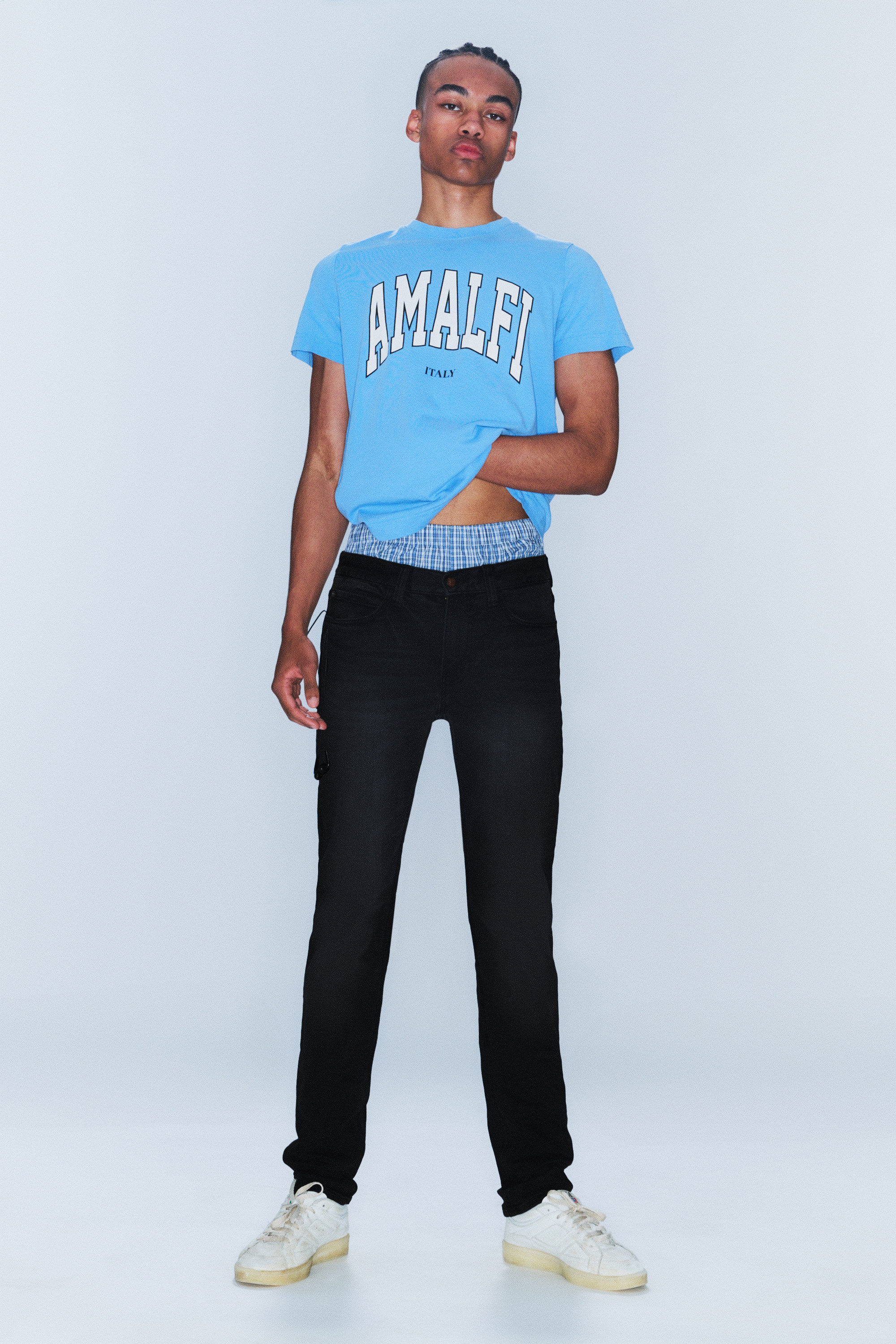 Waschung "Extra Black" - Sleeze – Skinny-Jeans mit niedriger Taille - 1