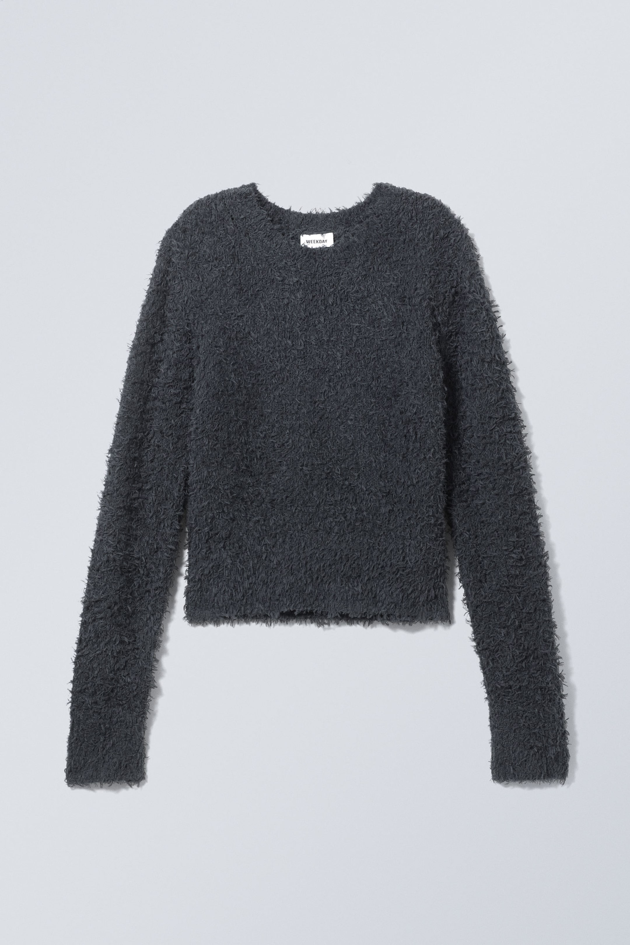 Dark Grey - Judi Hairy Sweater - 1