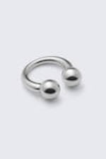 Silver - Sculptural Open-ended Ring - 1