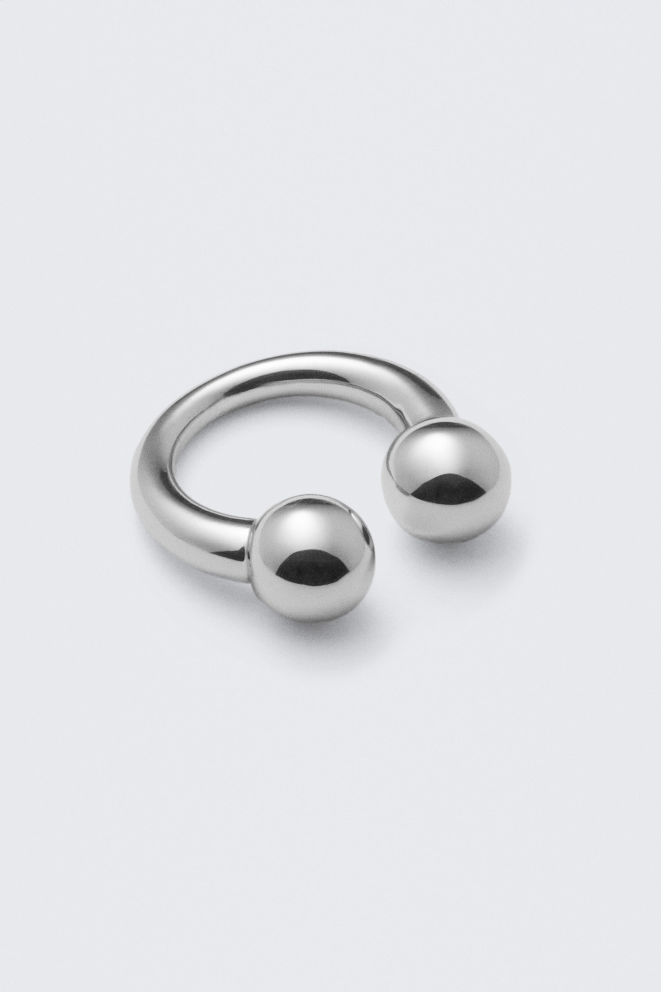 Silver - Skulptural öppen ring - 2