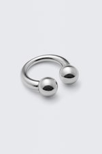 Silver - Sculptural Open-ended Ring - 1