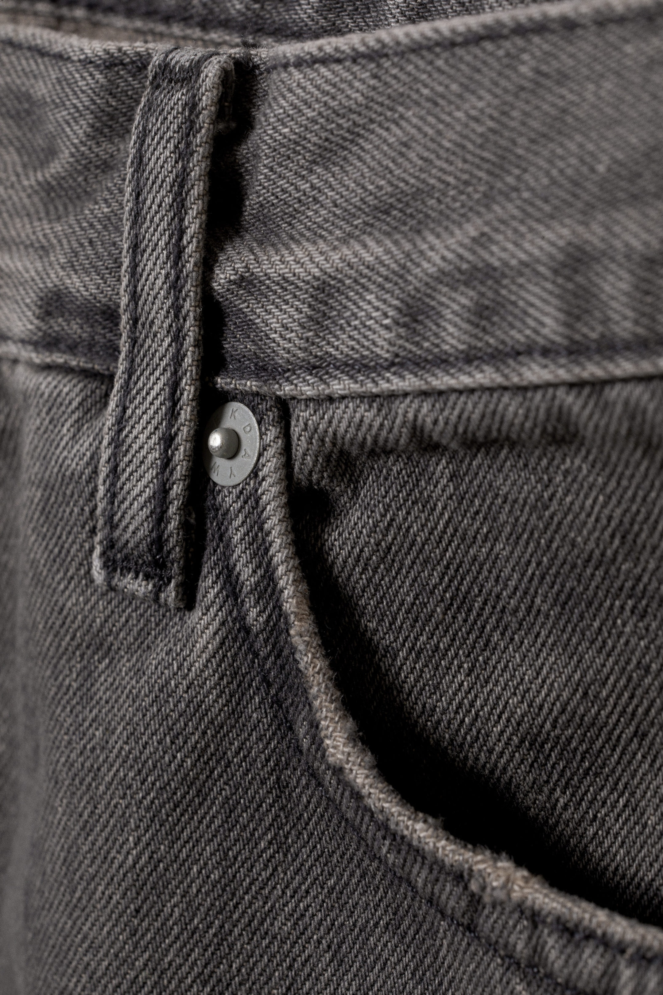 Clay Grey - Grey - Space Mid Rise Relaxed Straight Jeans - 1