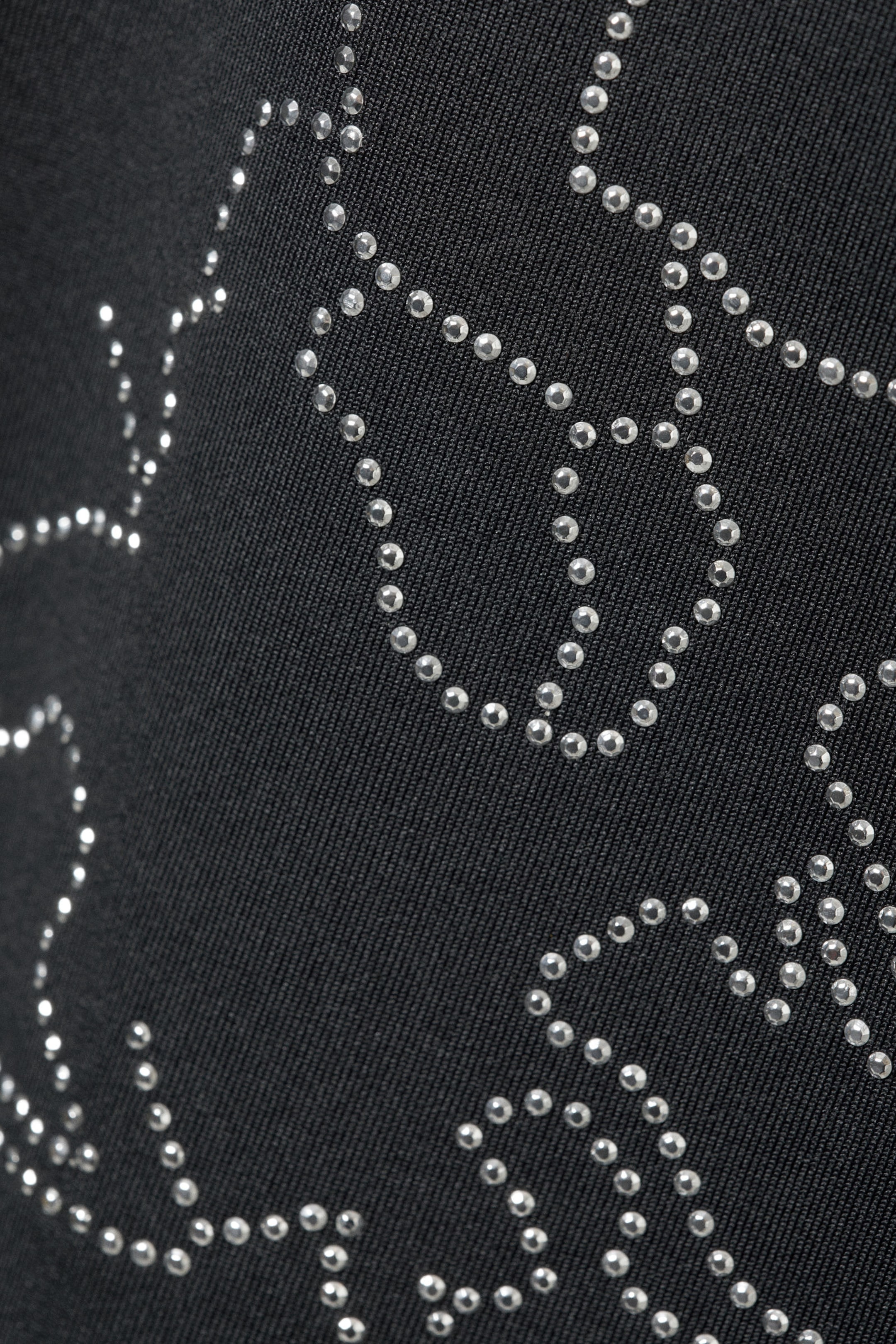 Dark Grey - Slim Sleeveless Stud Top - 2