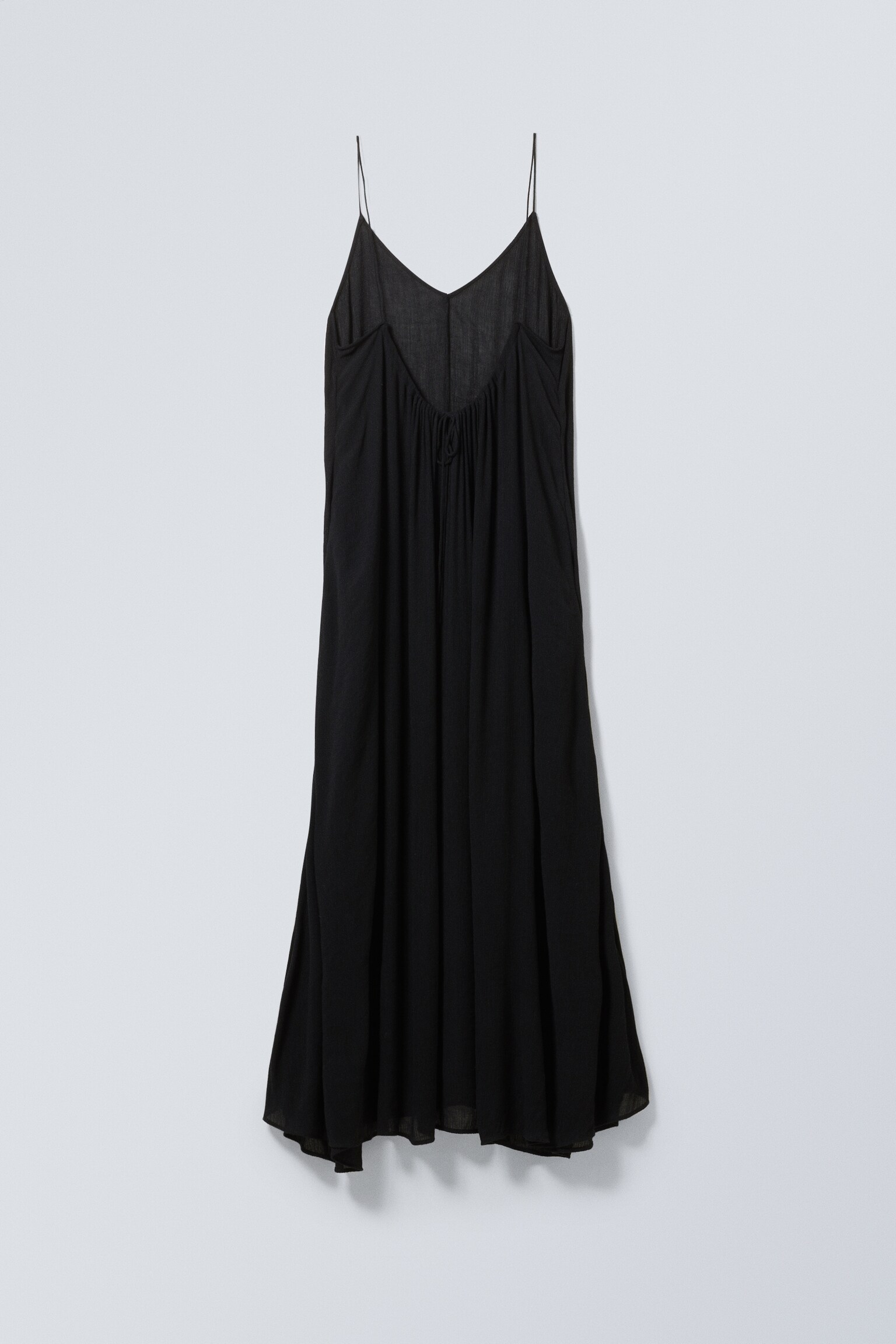 Flowy Maxi Dress - Black/Brown - 2
