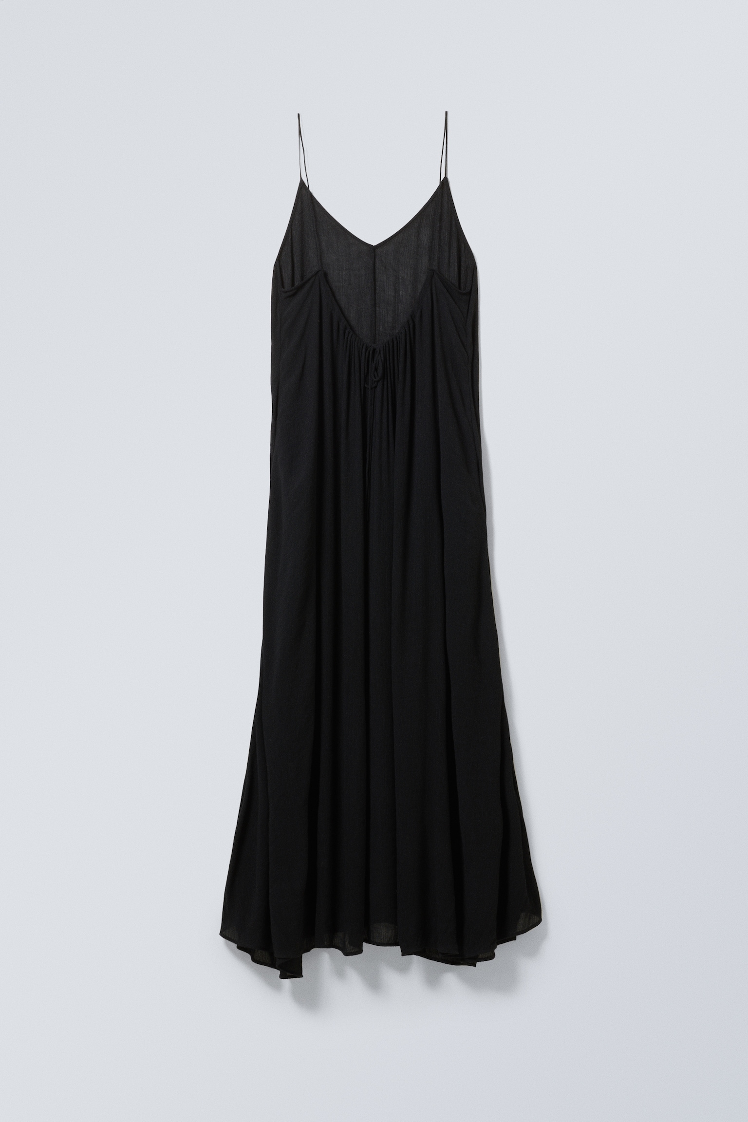 Flowy Maxi Dress - Black/Brown - 5