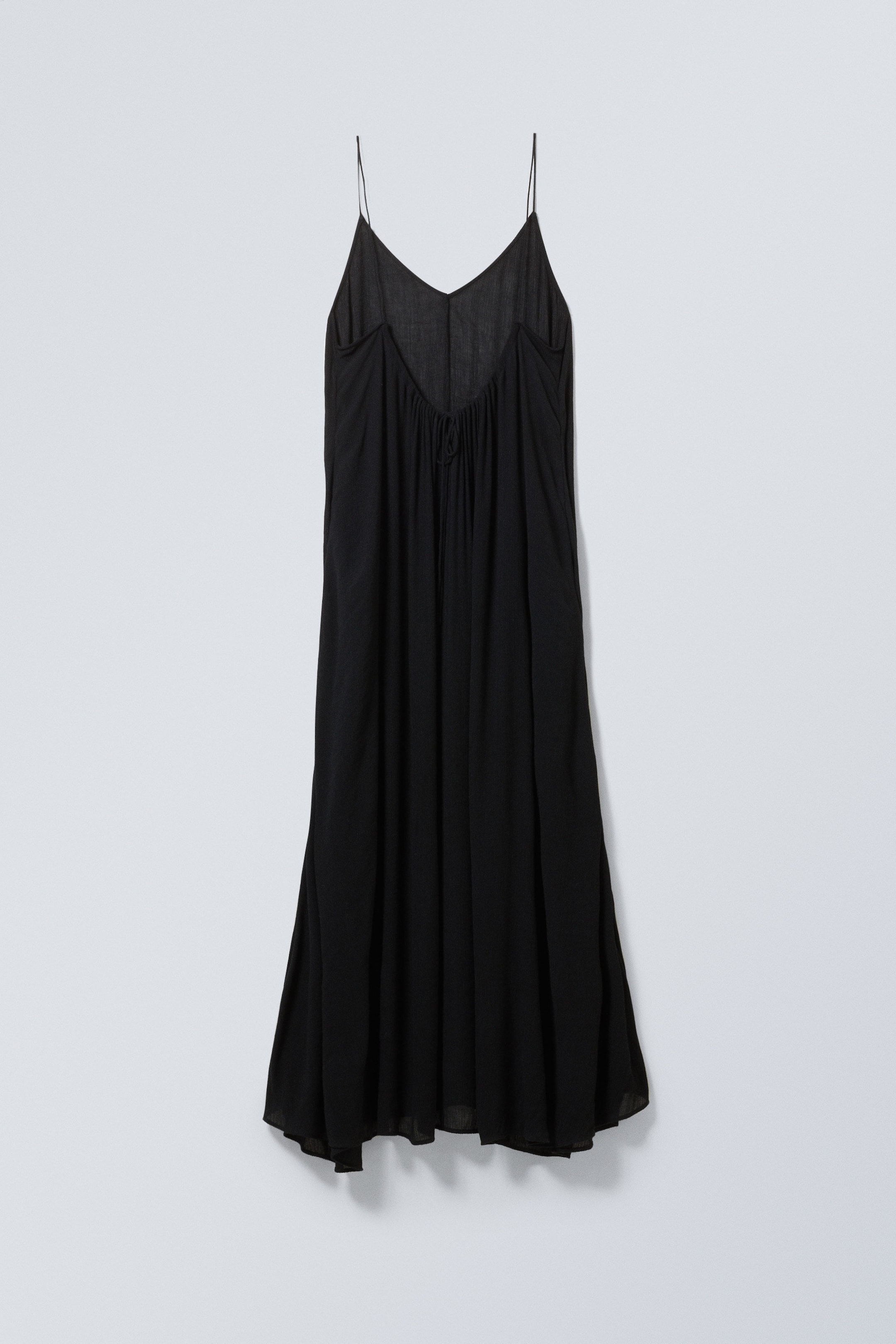 Black - Flowy Maxi Dress - 2