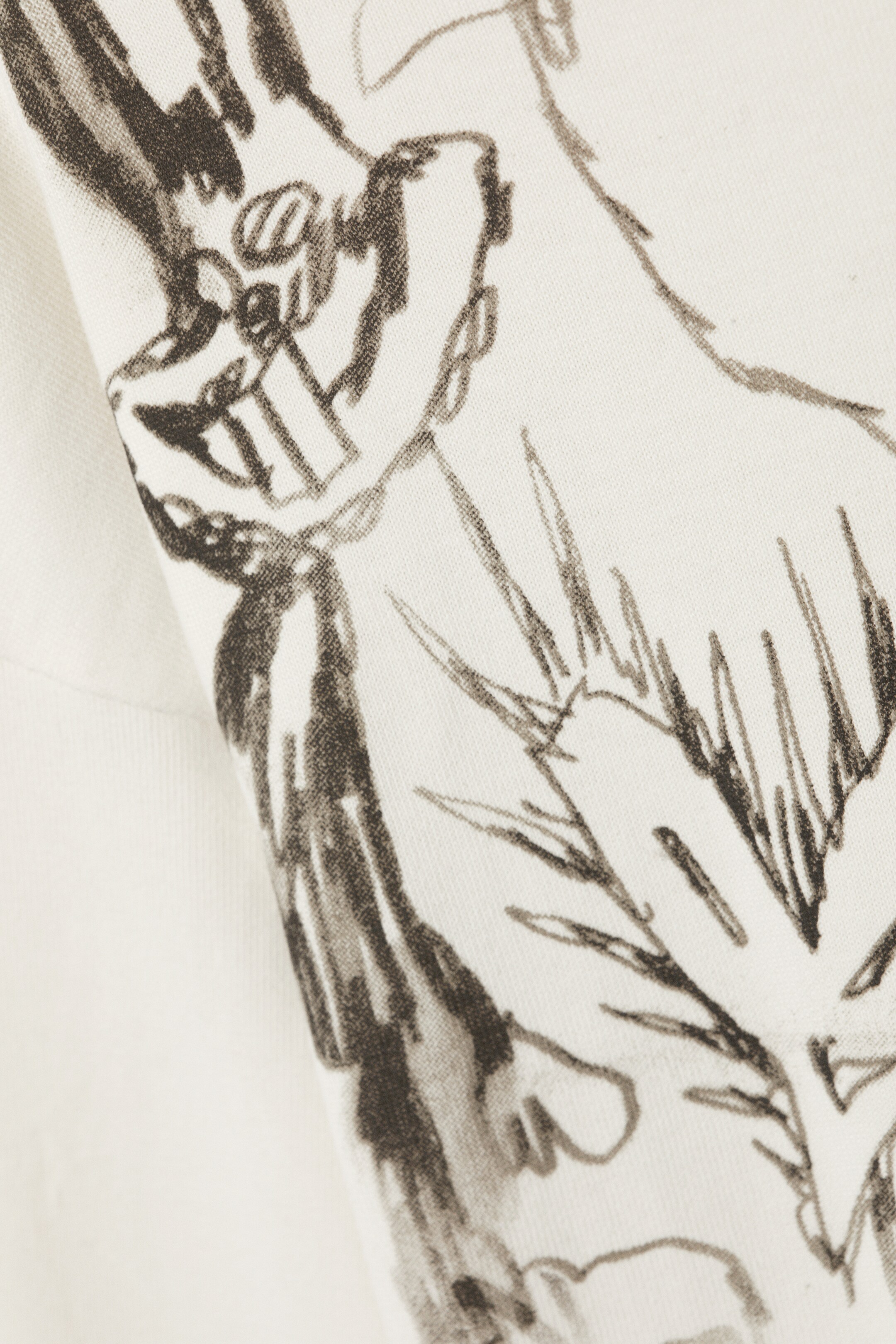 Ingrandisci l'immagine: Great Boxy Graphic Long Sleeve T-shirt - White - Sketch Book - UOMO | H&M CH 6