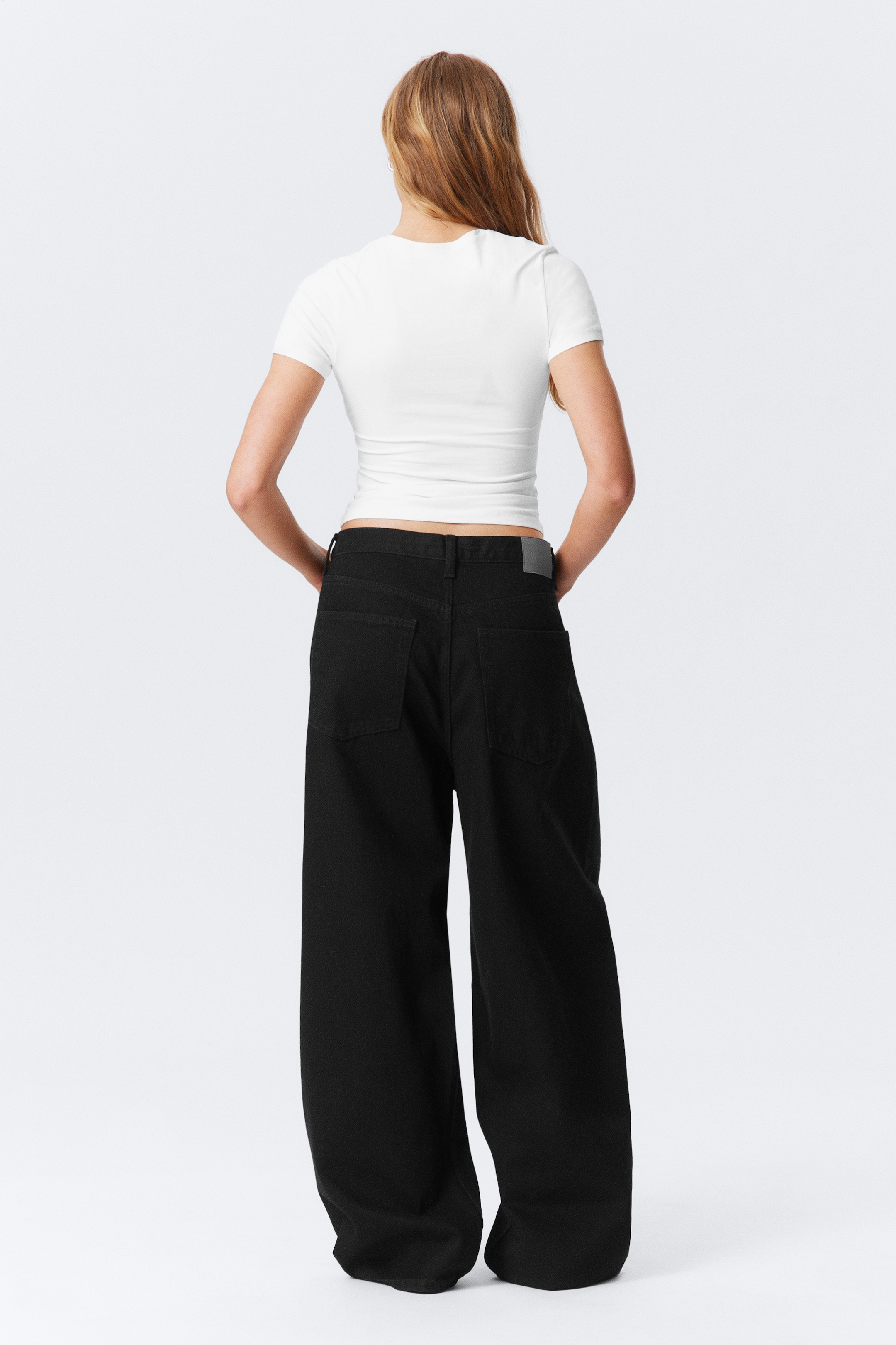 Ver imagem maior: Calças de ganga largas e folgadas Astro - Lavagem preta - Preto - HOMEM | H&M PT 8