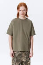 Khaki Green - Great Boxy Heavyweight T-Shirt - 0