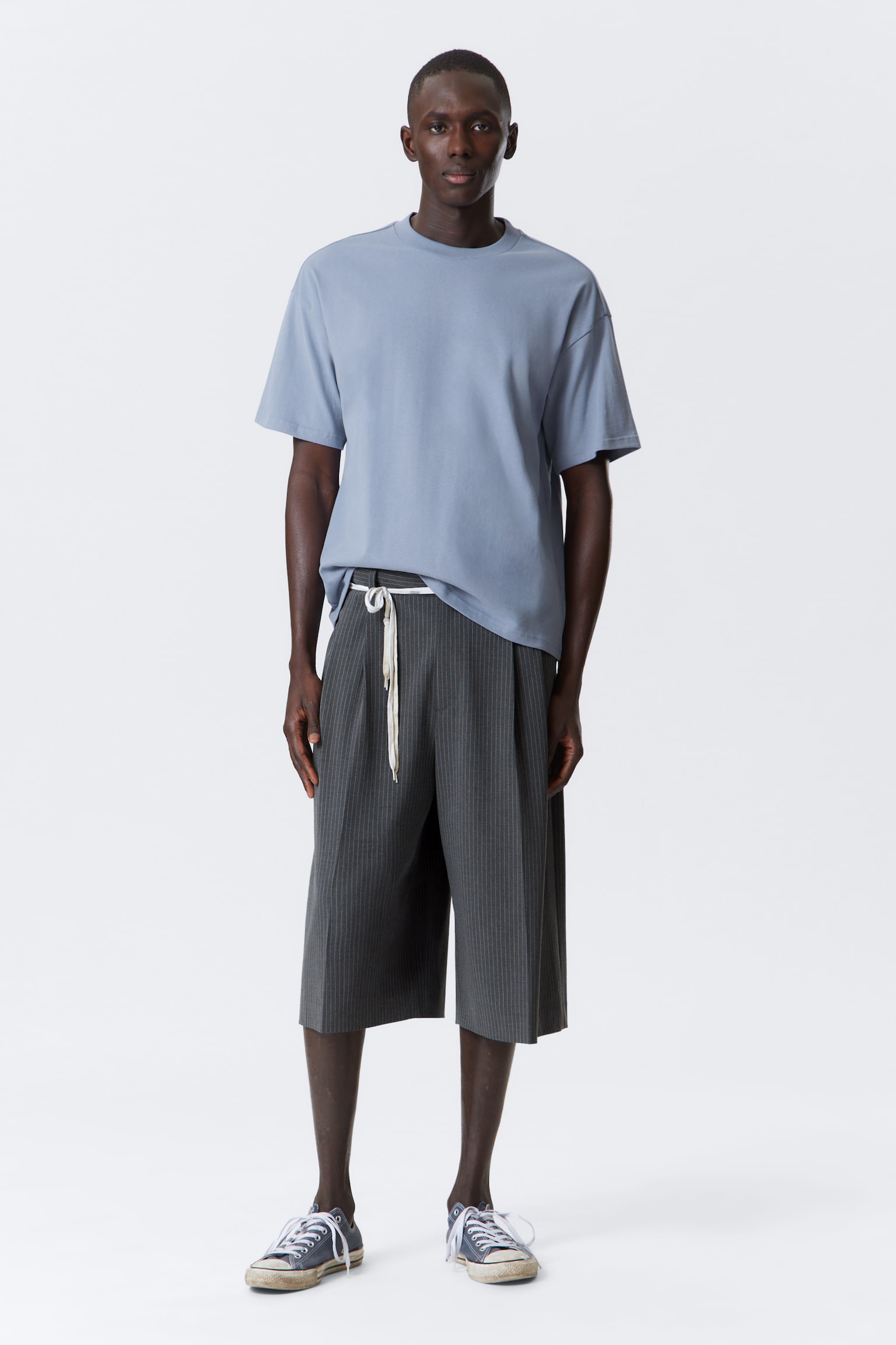 T-shirt Great boxy pesante - Azzurro polvere/Bianco/Blu navy scuro/Nero/Blu scuro/Grigio chiaro/Verde kaki/Verde scuro/Grigio scuro/Azzurro/Grigio chiaro mélange/Giallo - 5