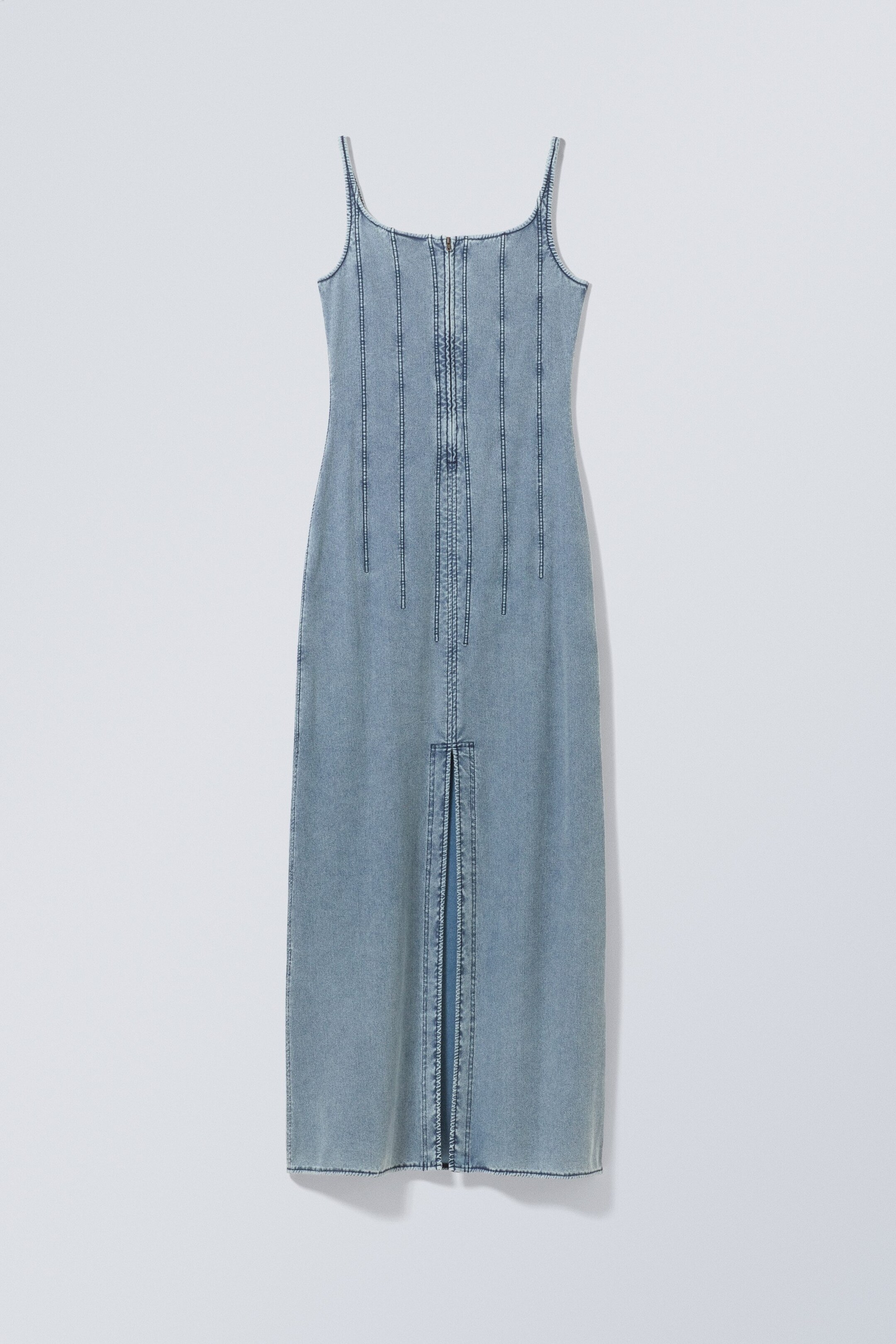 Washed Blue - Kelsey Corset Maxi Dress - 1