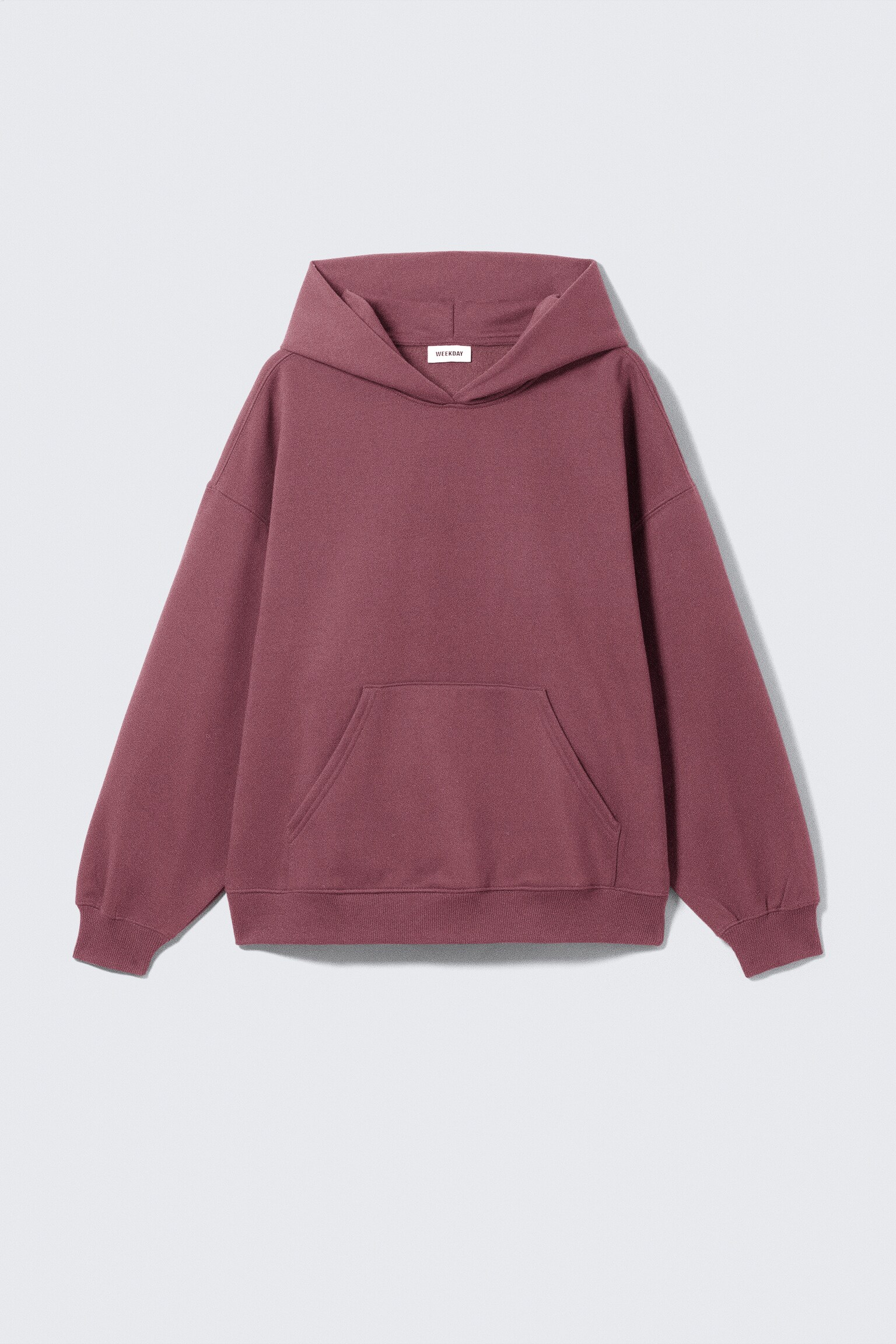 Oversized tung hoodie - Tvättad Röd/Ljus gråmelerad/Svart/Mörkgrön/Mörkbrun/Mörkblå/Mörkblå - 2