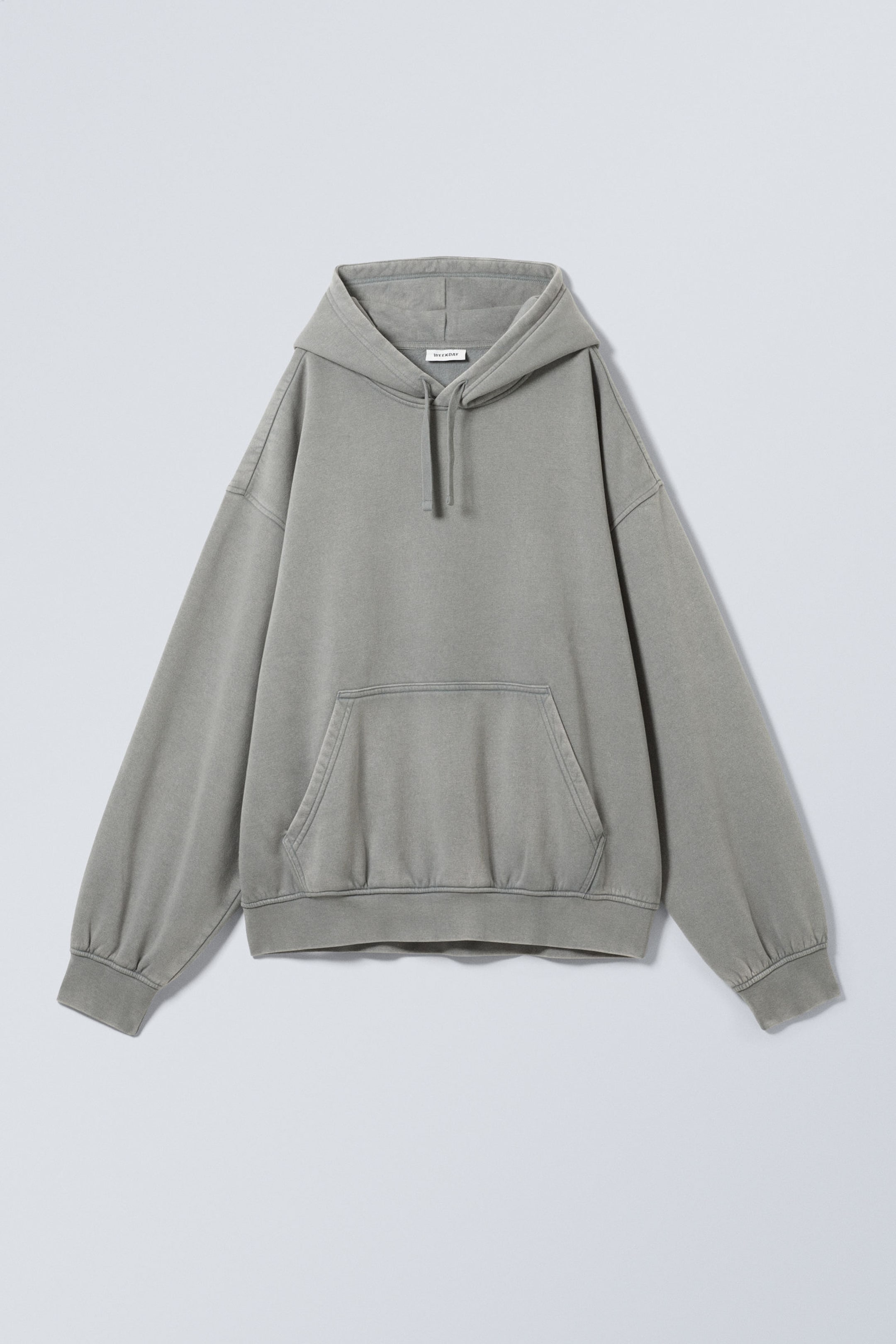 Washed Dusty Grey - Boxy Heavyweight Hoodie - 0