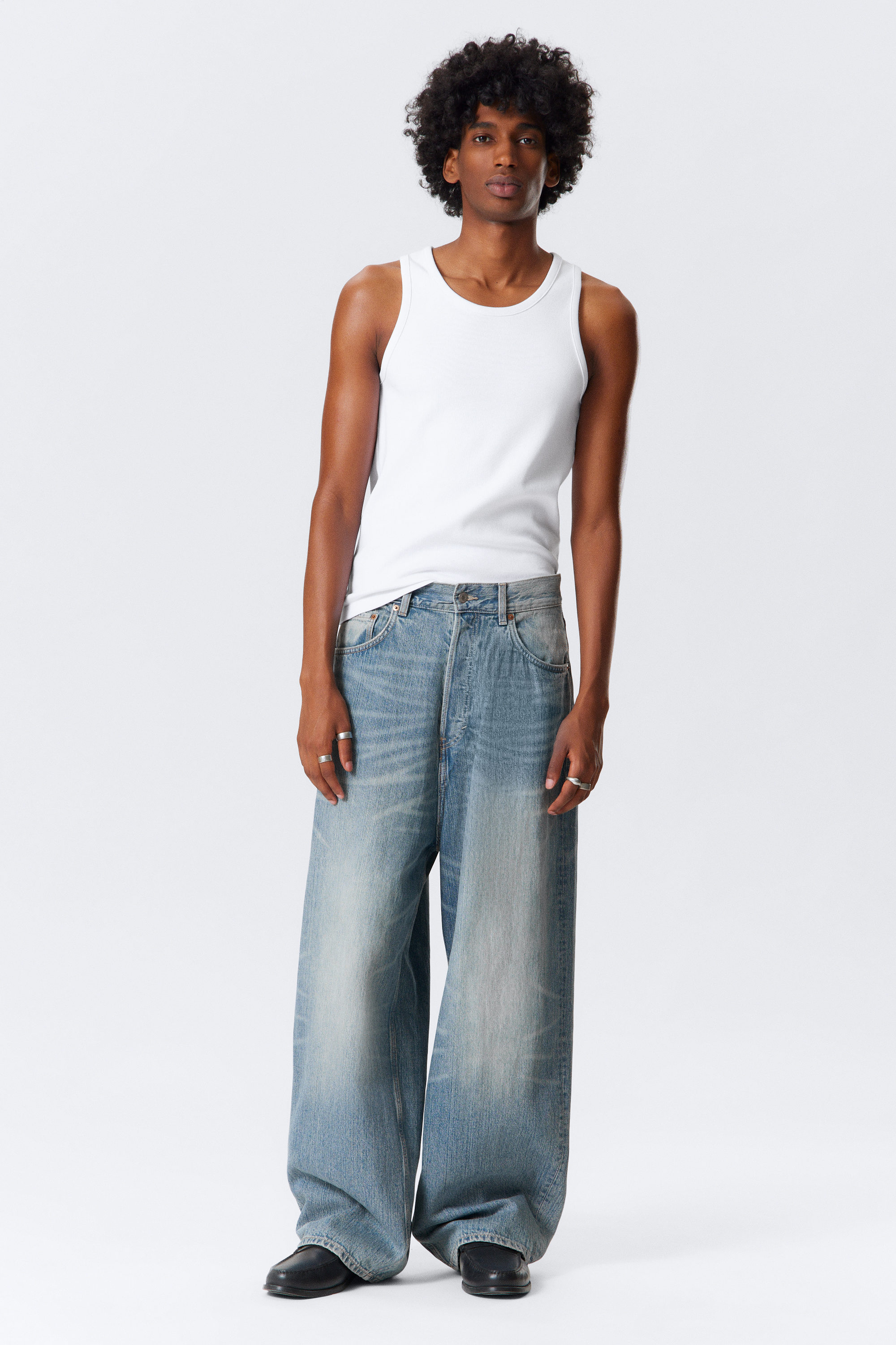 Blue Stream - Astro Loose Extra Baggy Leg Jeans - 1