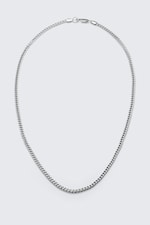 Silver - Halsband med pansarkedja - 1