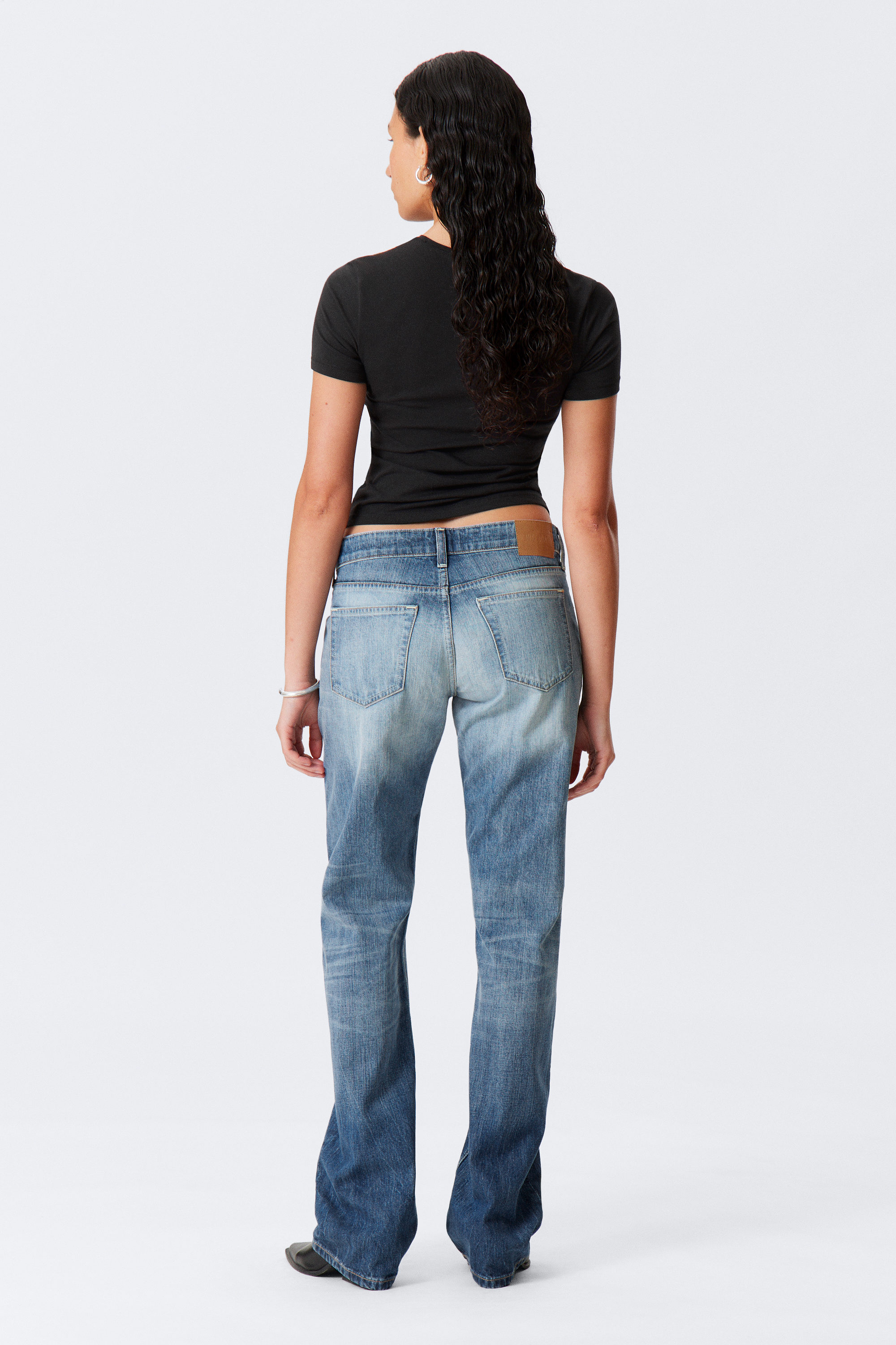 Board Blue - Medium Blue - Arrow Low Rise Regular Straight Leg Jeans - 3