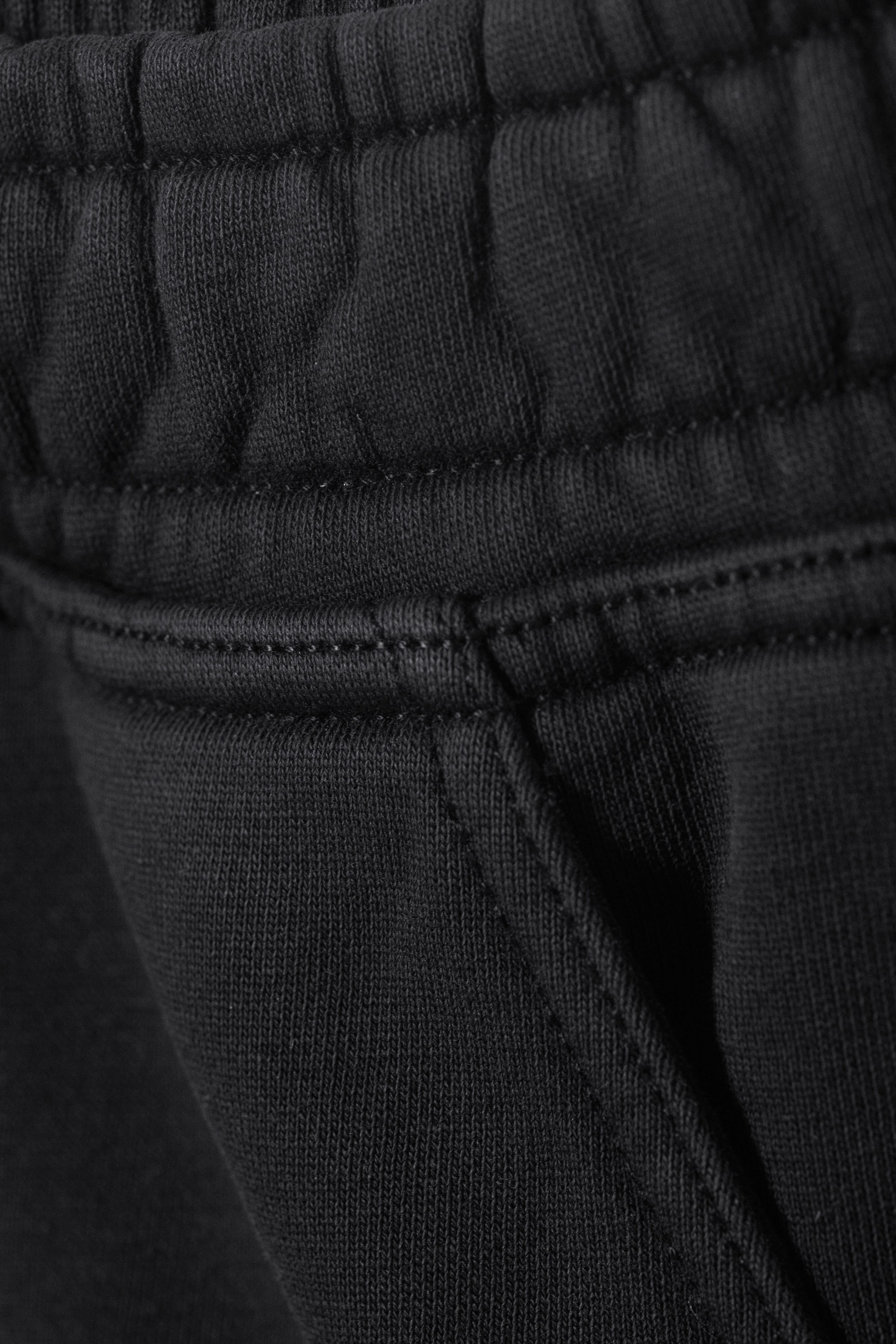 Dunkelgrau verwaschen - Lockere knielange Jersey-Shorts - 2