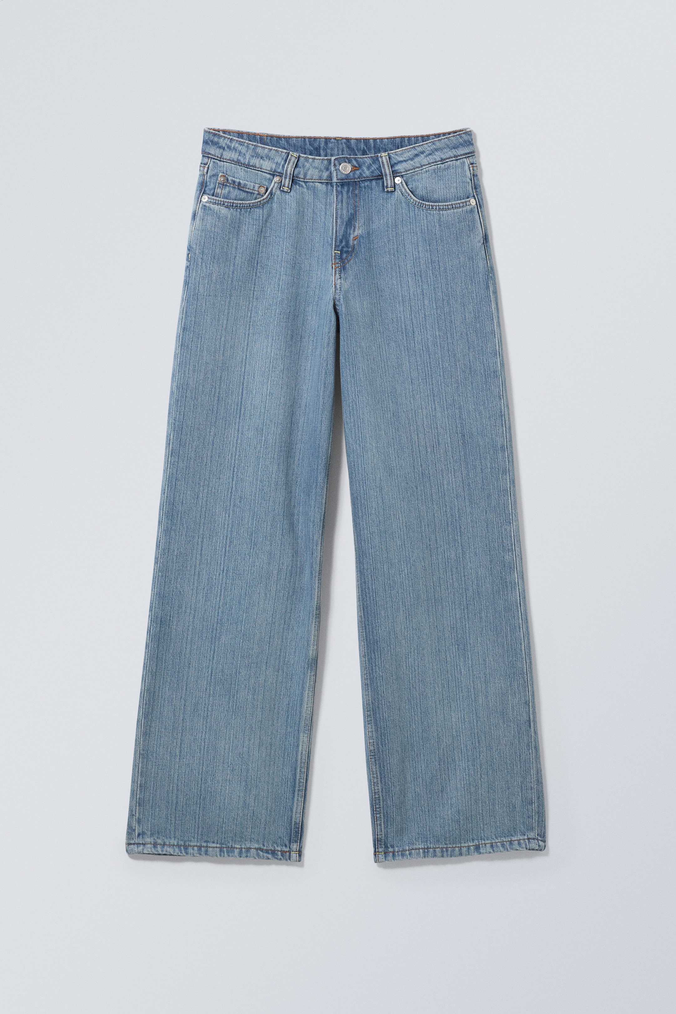 Novel Blue - Ample Low Rise Loose Wide Jeans - 0