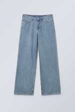 Novel Blue - Ample Low Rise Loose Wide Jeans - 0
